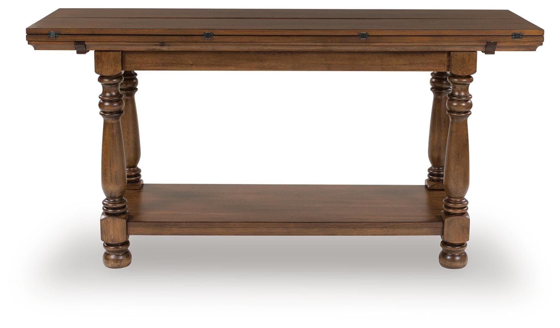 Sturlayne Flip Top Sofa Table — Brown/Beige — view 3