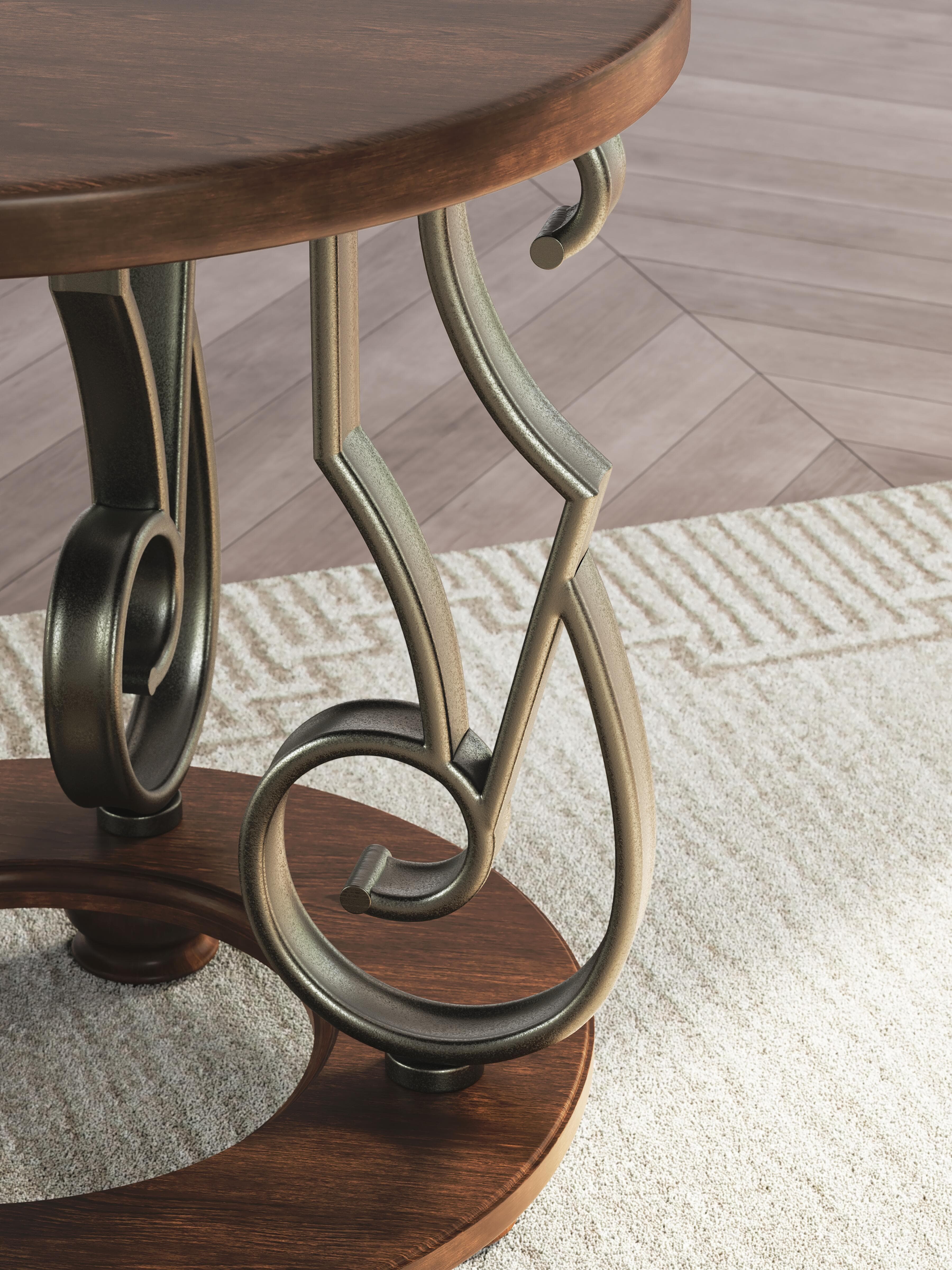 Frallyn End Table — Brown/Beige — view 5