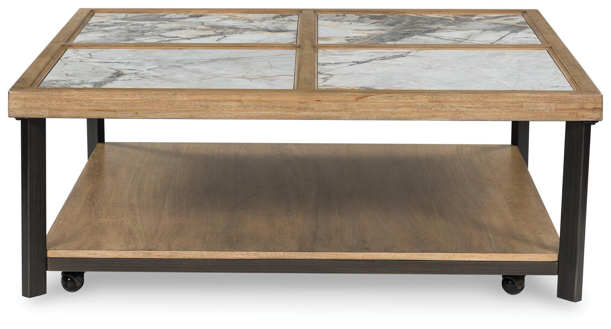 Montia Coffee Table — Black/Gray & Brown/Beige — view 5