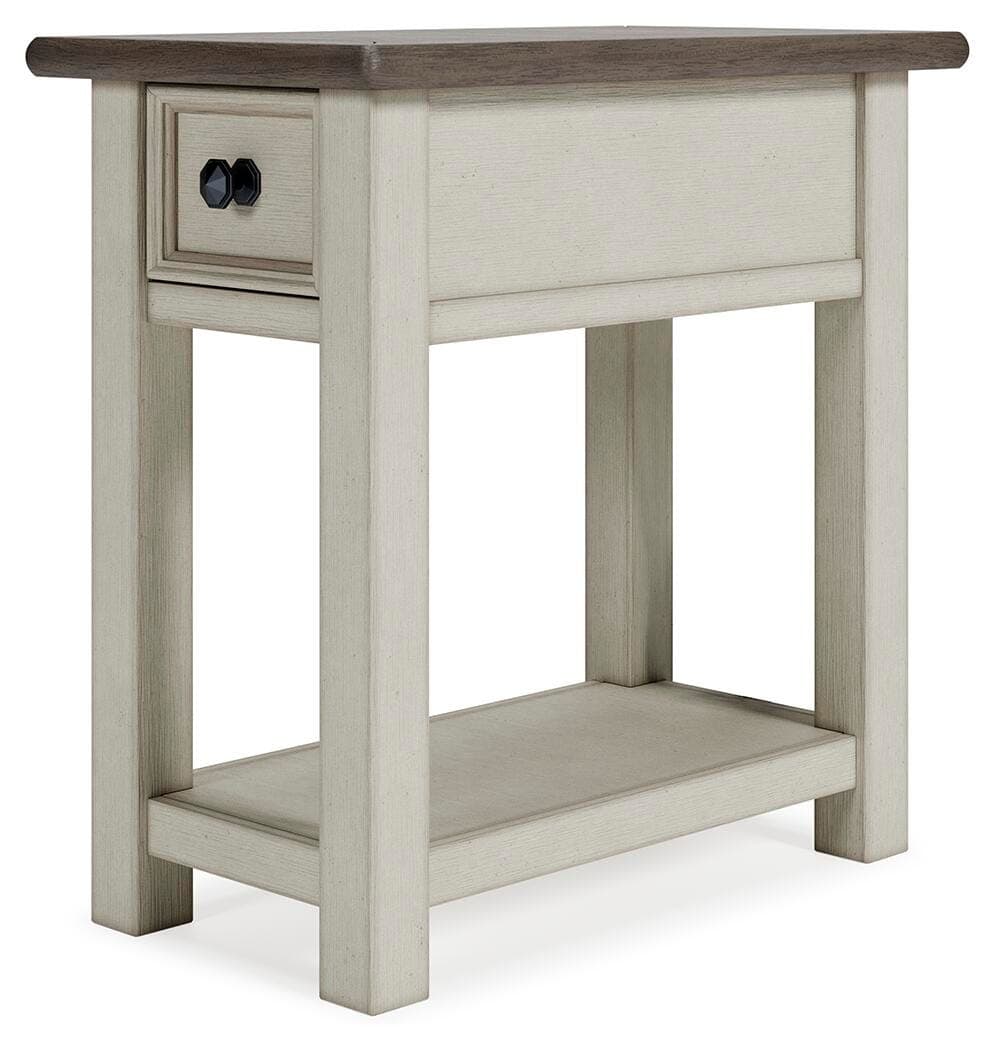 Bolanburg Chairside End Table — White & Brown/Beige — view 6