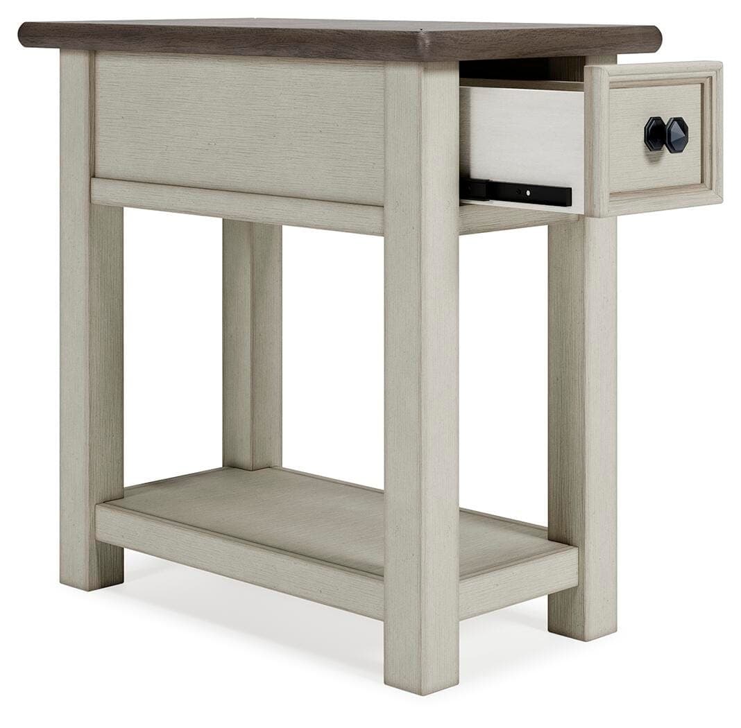 Bolanburg Chairside End Table — White & Brown/Beige — view 3