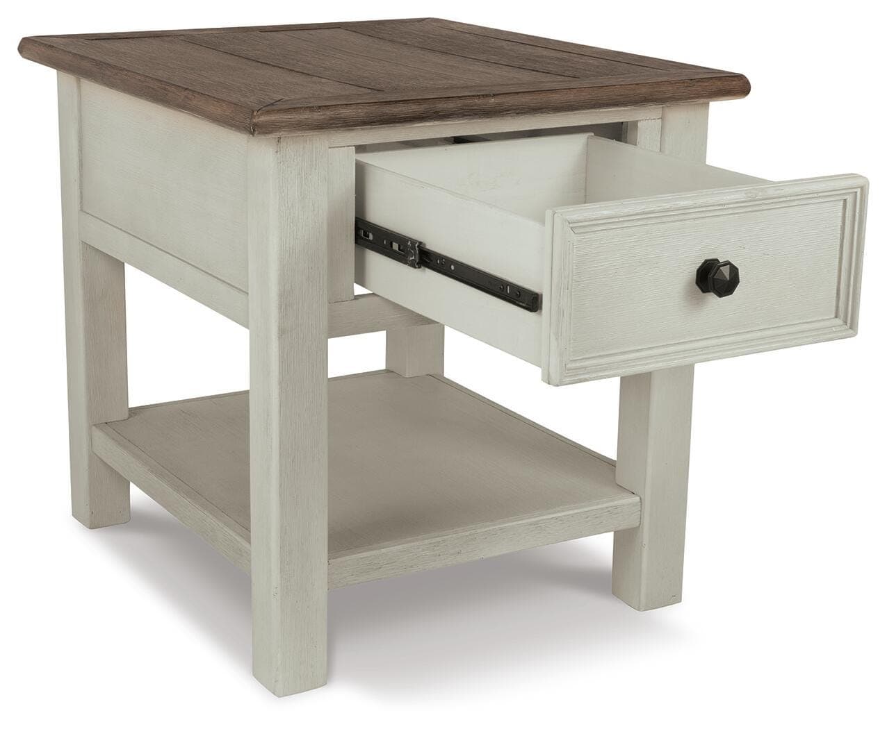 Bolanburg End Table — White & Brown/Beige — view 4