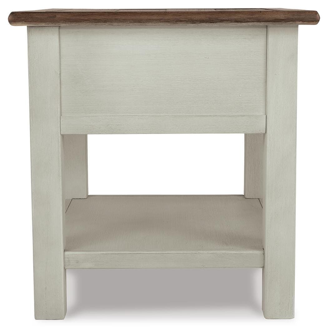 Bolanburg End Table — White & Brown/Beige — view 5
