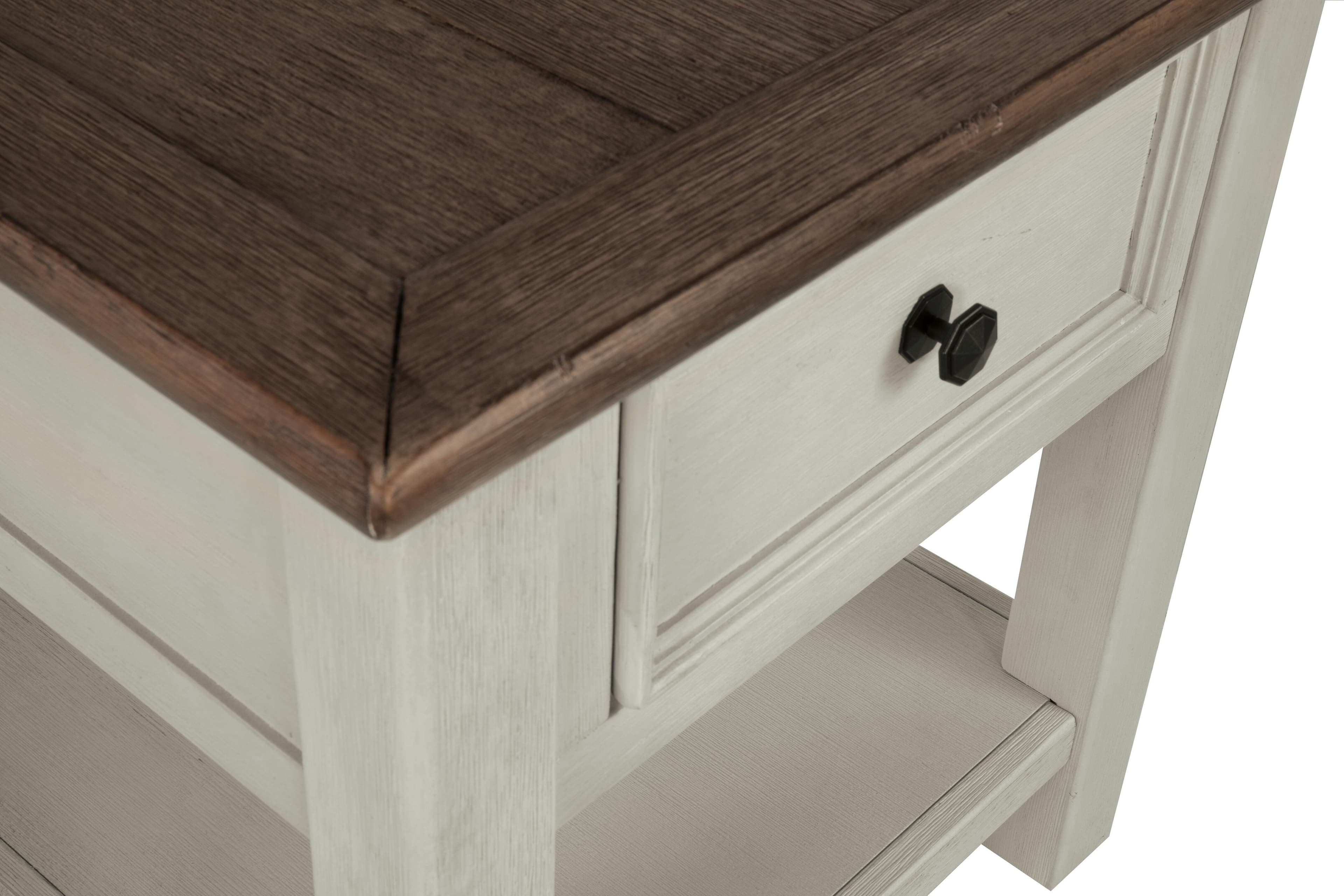 Bolanburg End Table — White & Brown/Beige — view 6