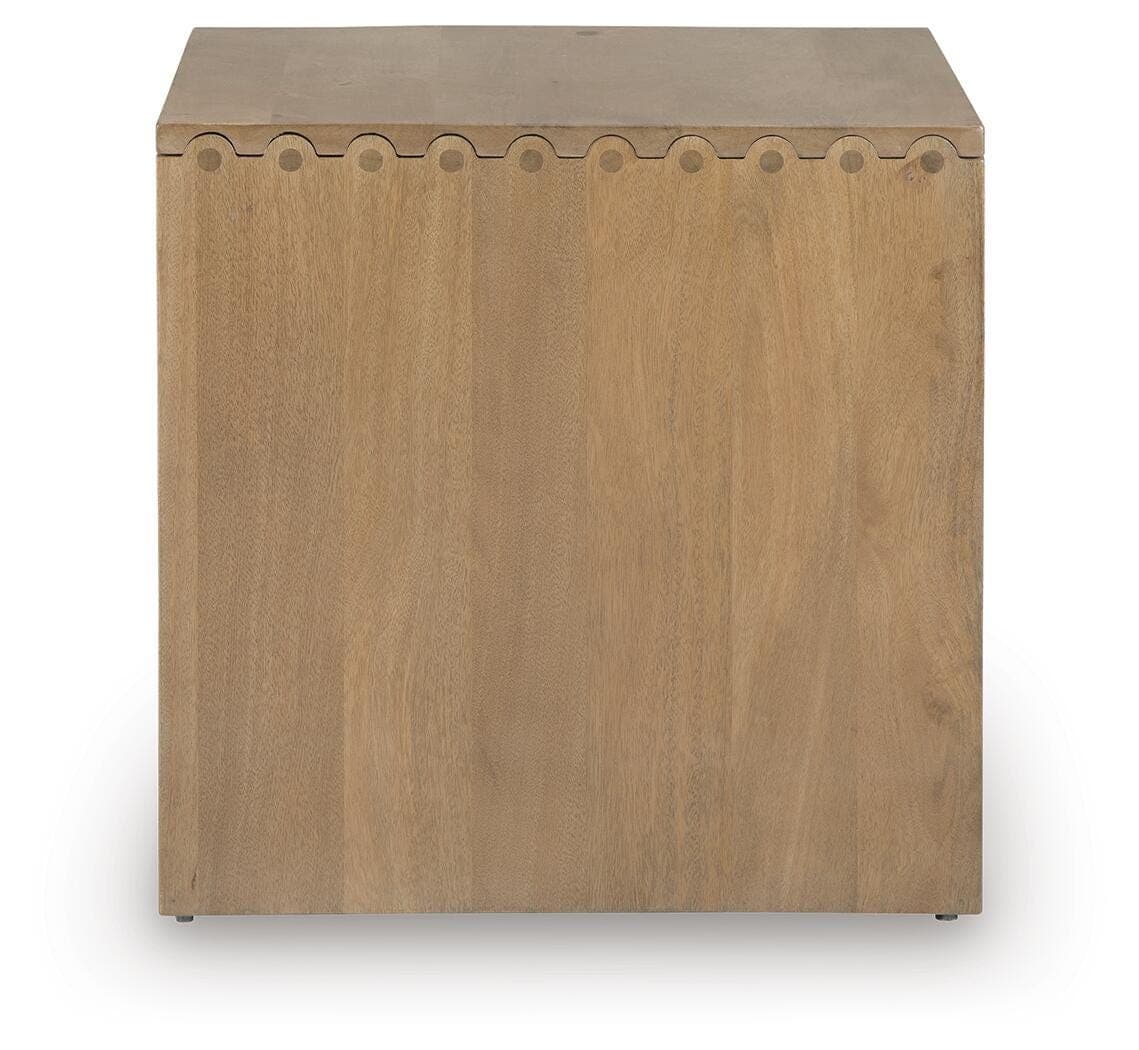 Ella Grove End Table — Brown/Beige — view 4
