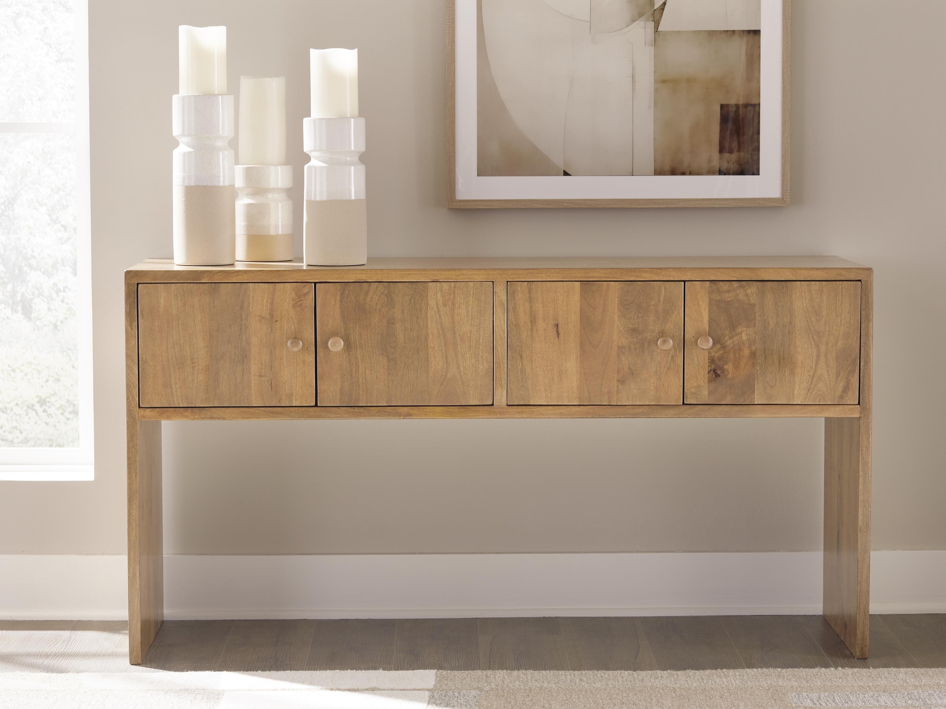Ella Grove Console — Brown/Beige — view 2