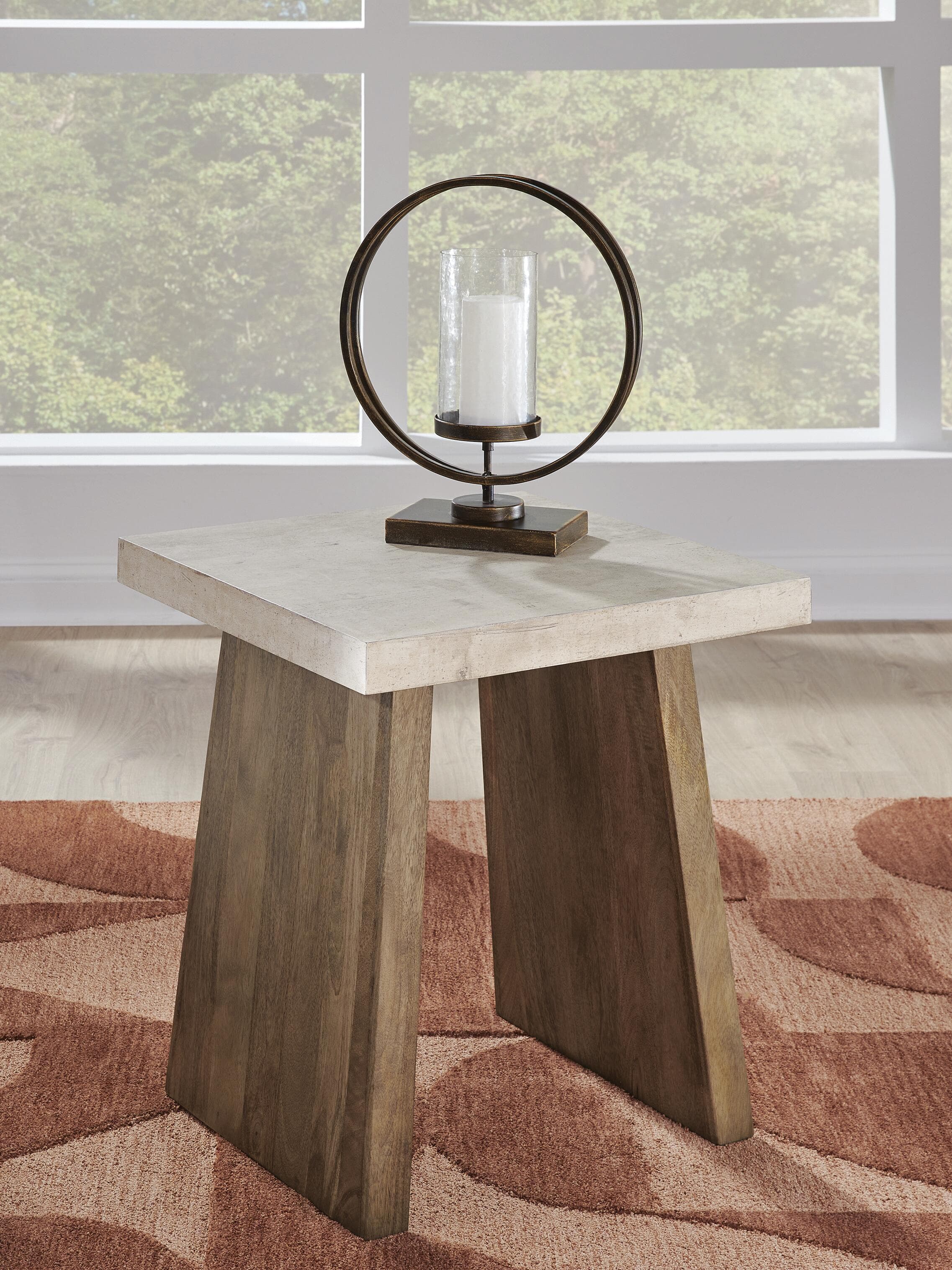 Brendalhouse End Table — Brown/Beige — view 2