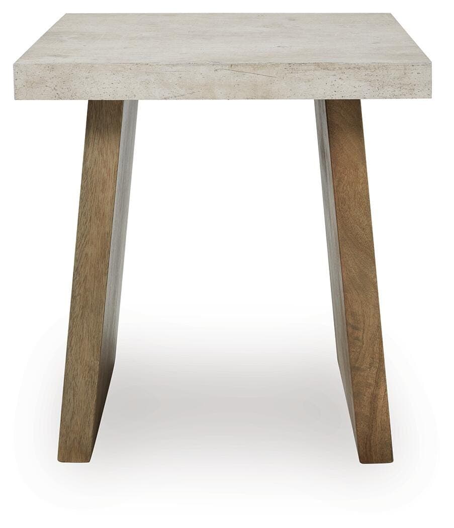 Brendalhouse End Table — Brown/Beige — view 3