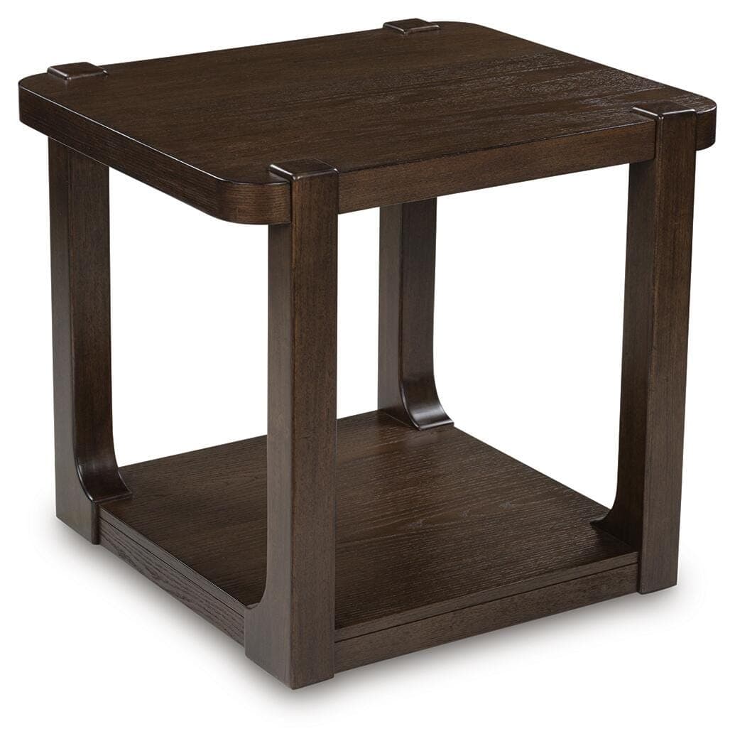 Breckington End Table — Brown/Beige — view 3