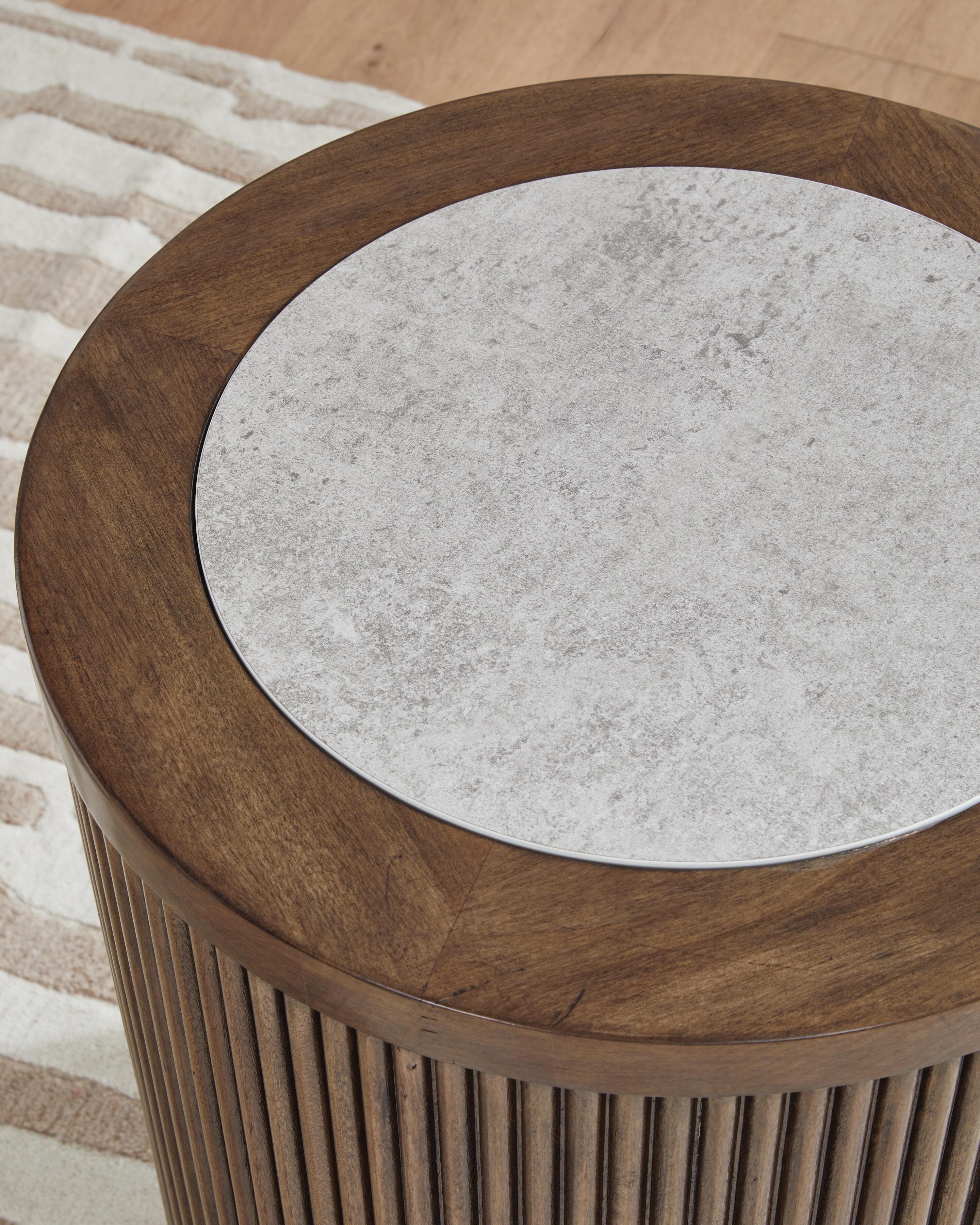 Hadonna End Table — Brown/Beige — view 4