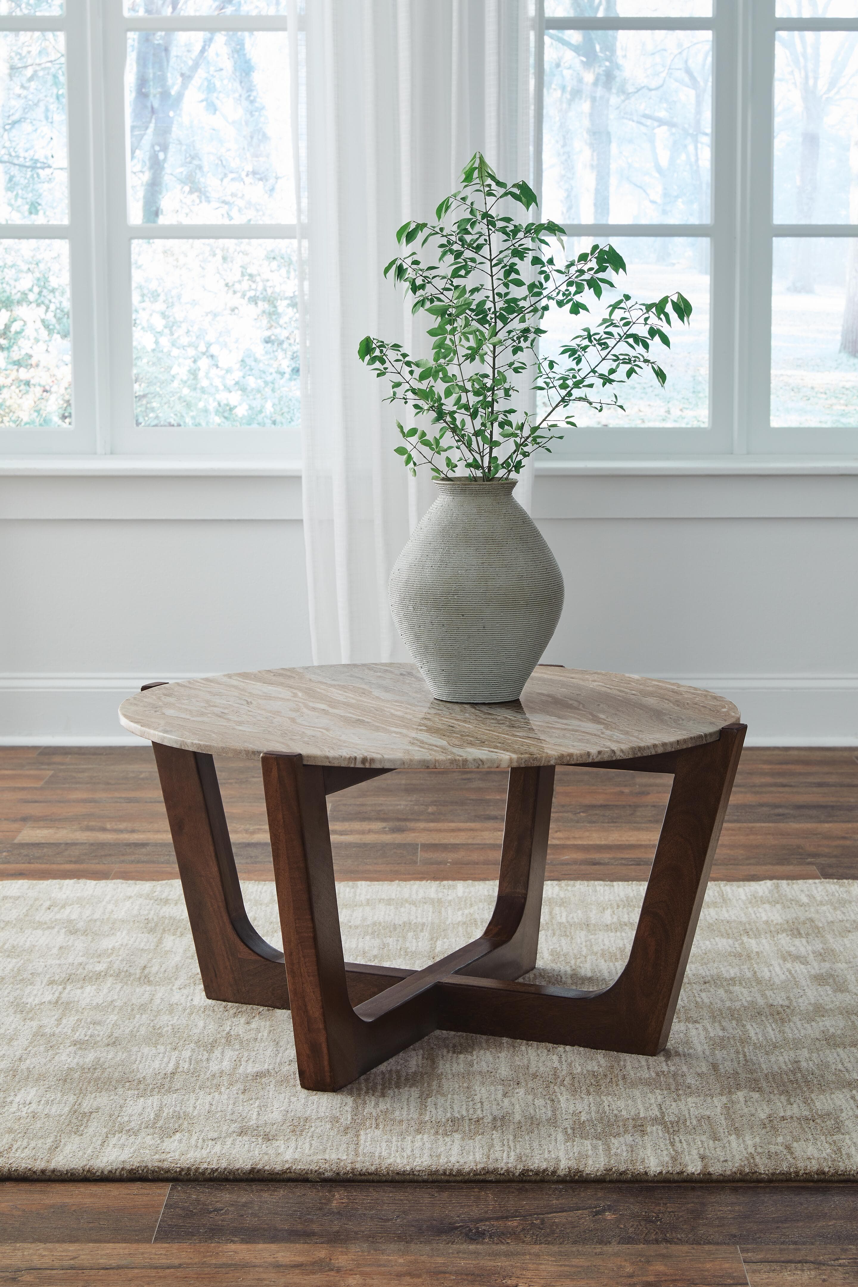 Tanidore Coffee Table — Brown/Beige — view 2