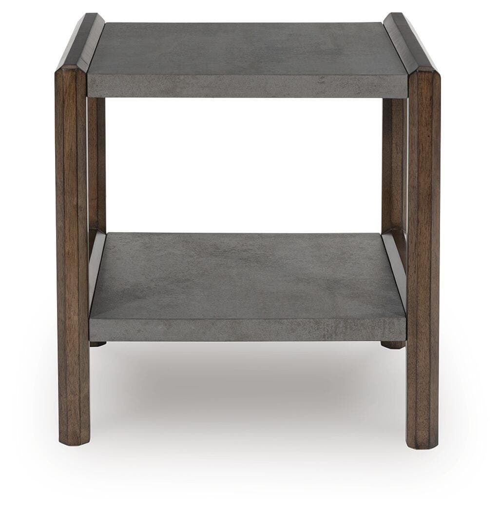 Kallenny End Table — Brown/Gray — view 3