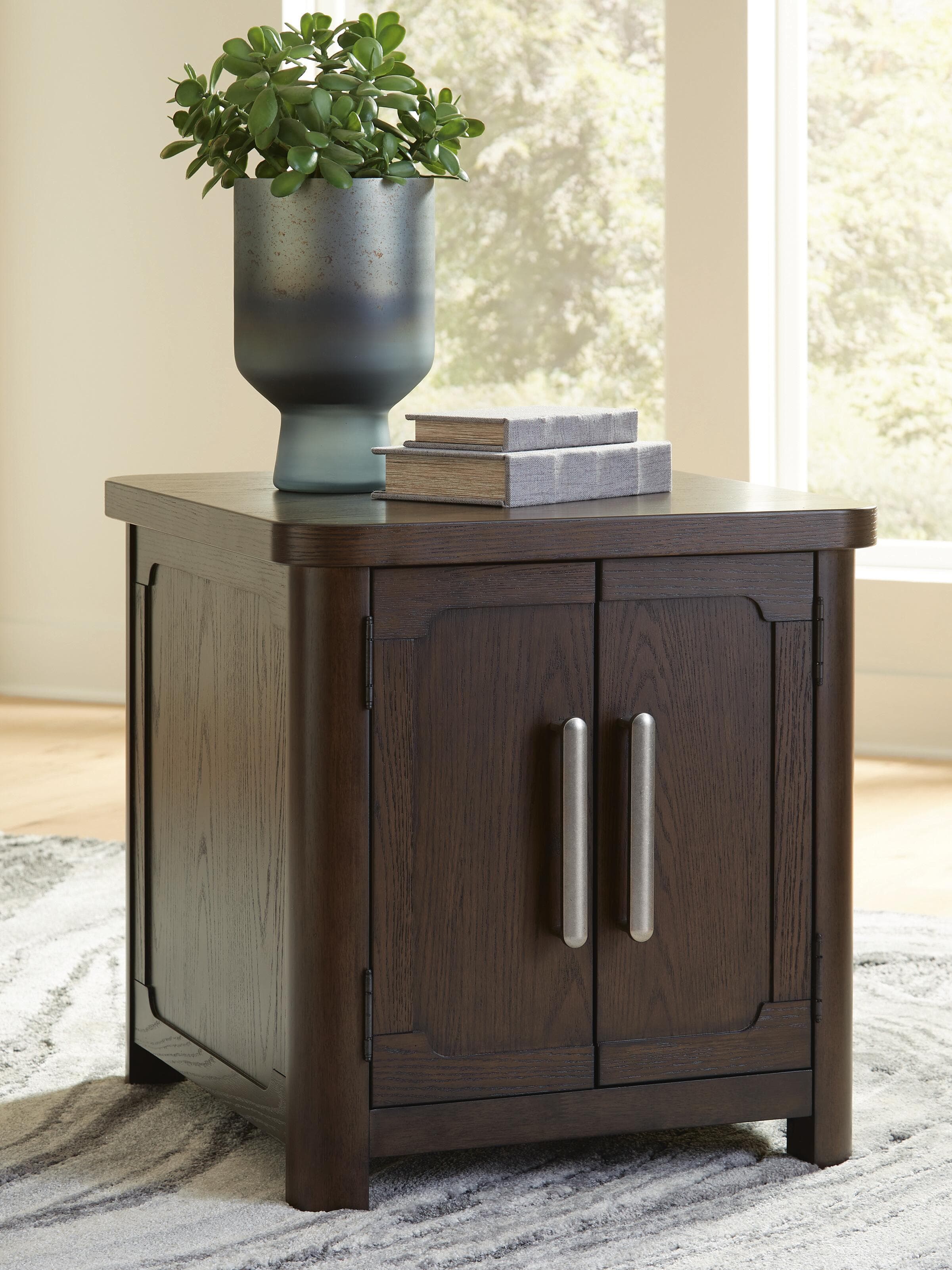 Breckington End Table — Brown/Beige — view 2