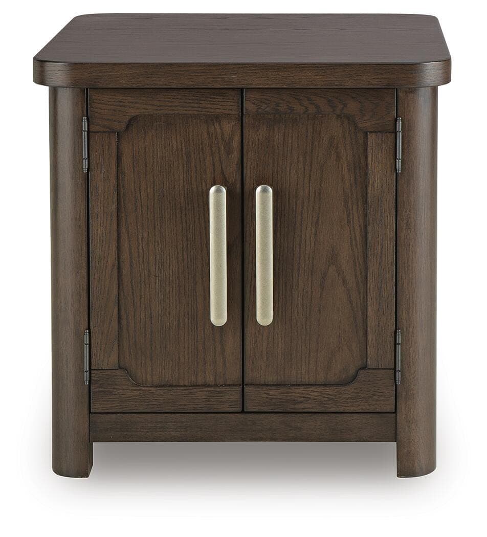 Breckington End Table — Brown/Beige — view 4