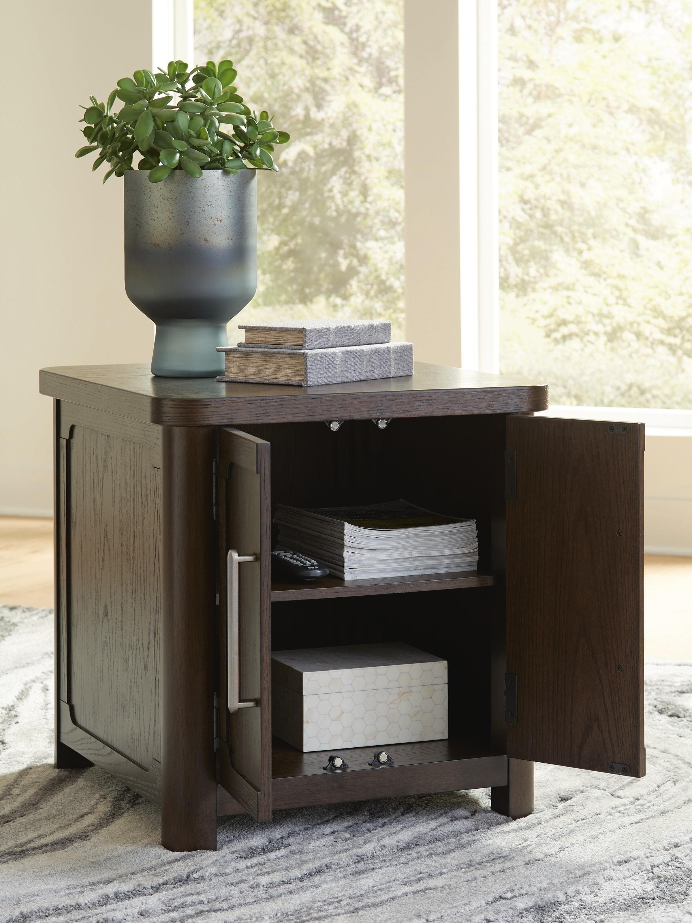 Breckington End Table — Brown/Beige — view 6