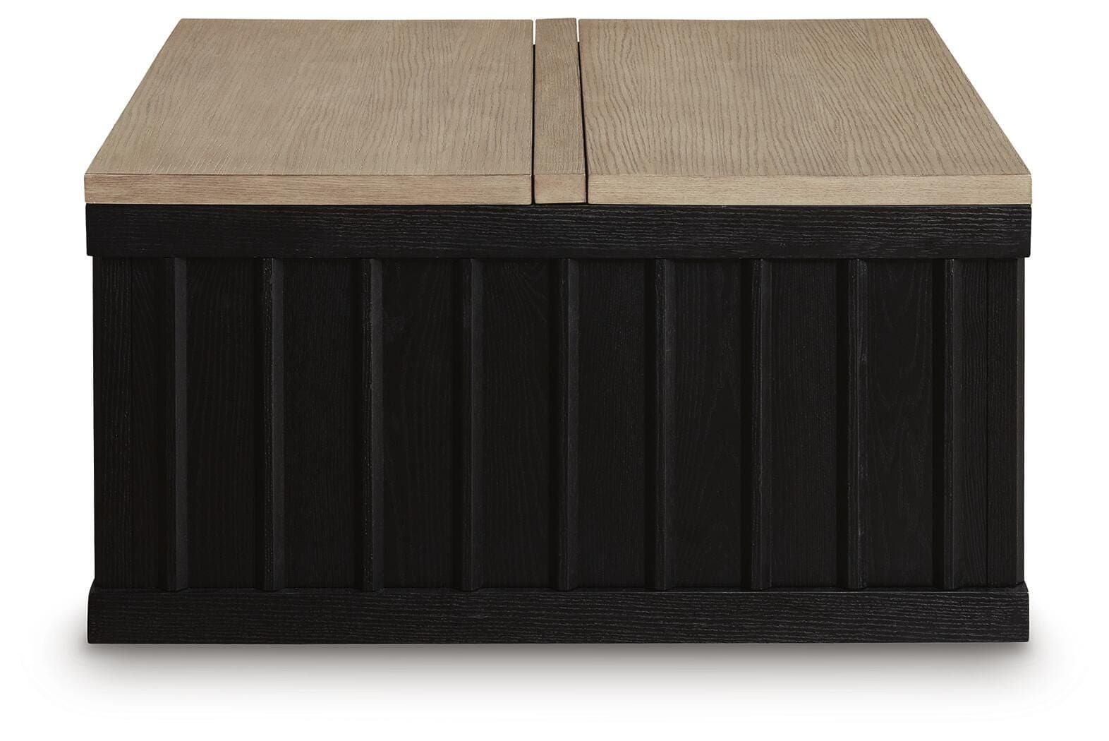 Rylandyn Lift-Top Coffee Table — Black/Gray & Brown/Beige — view 5