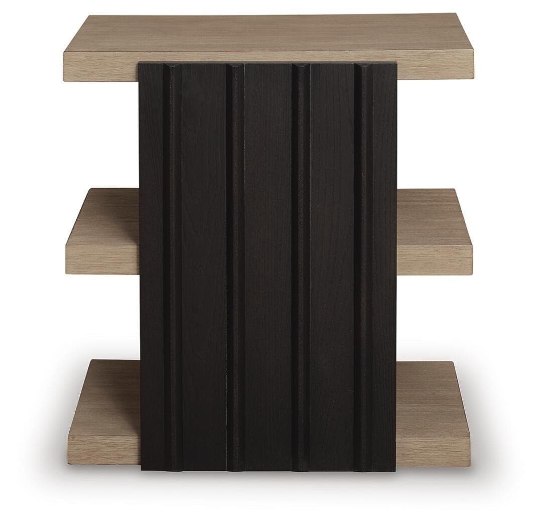 Rylandyn End Table — Black/Gray & Brown/Beige — view 4