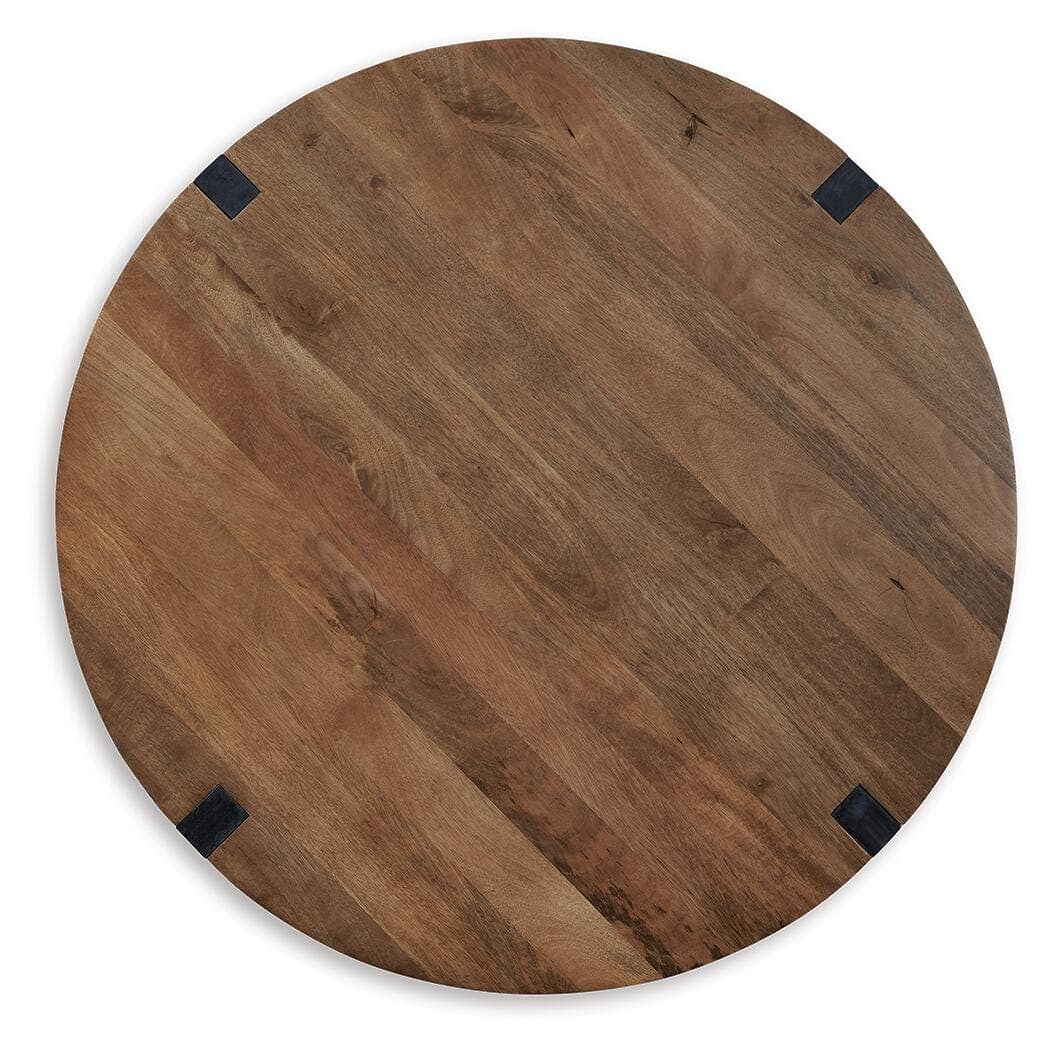 Hanneforth Coffee Table — Black/Gray & Brown/Beige — view 4