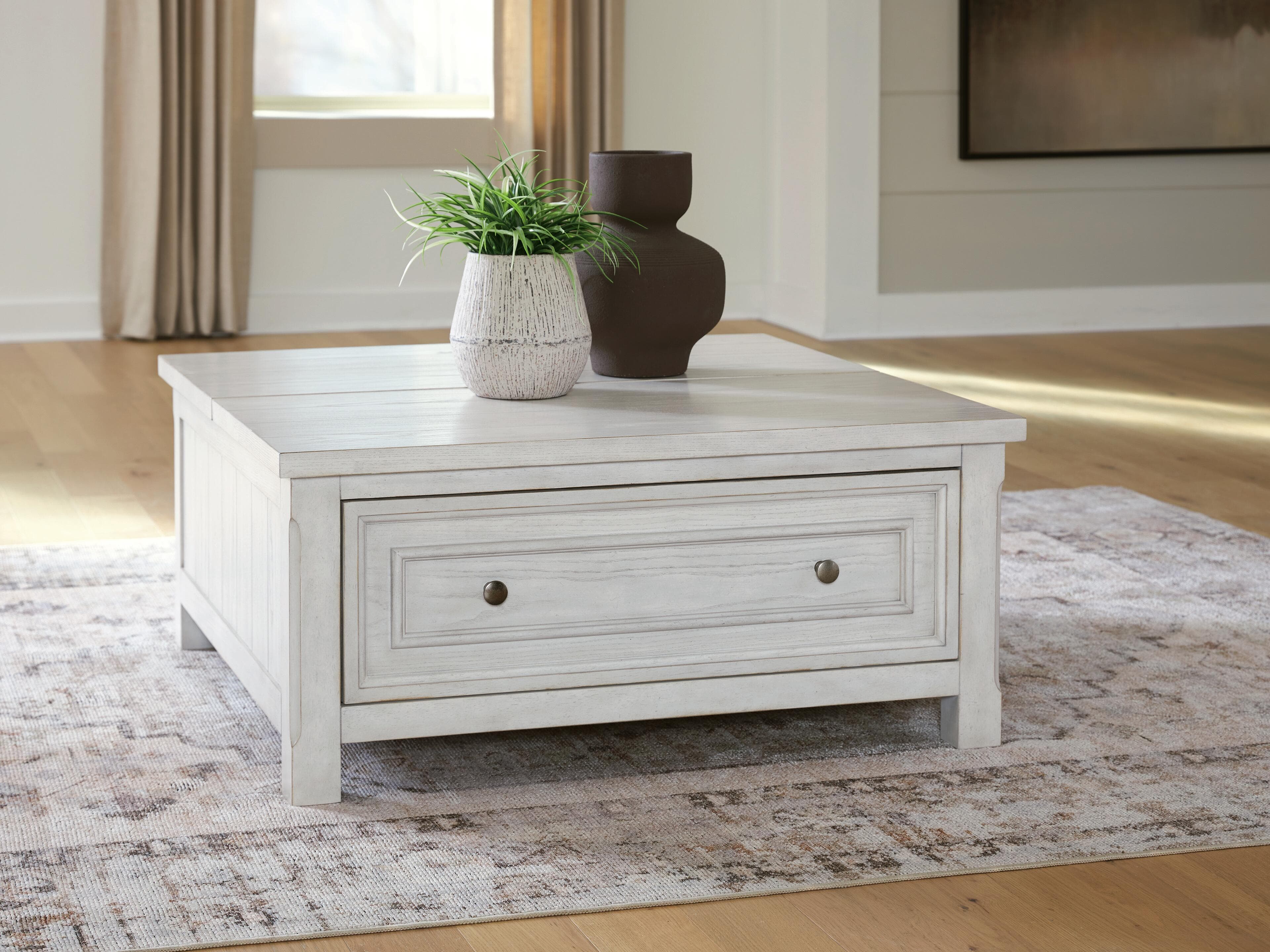 Robbinsdale Lift-Top Coffee Table — White — view 2
