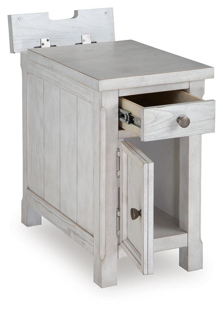 Robbinsdale Chairside End Table — White — view 3