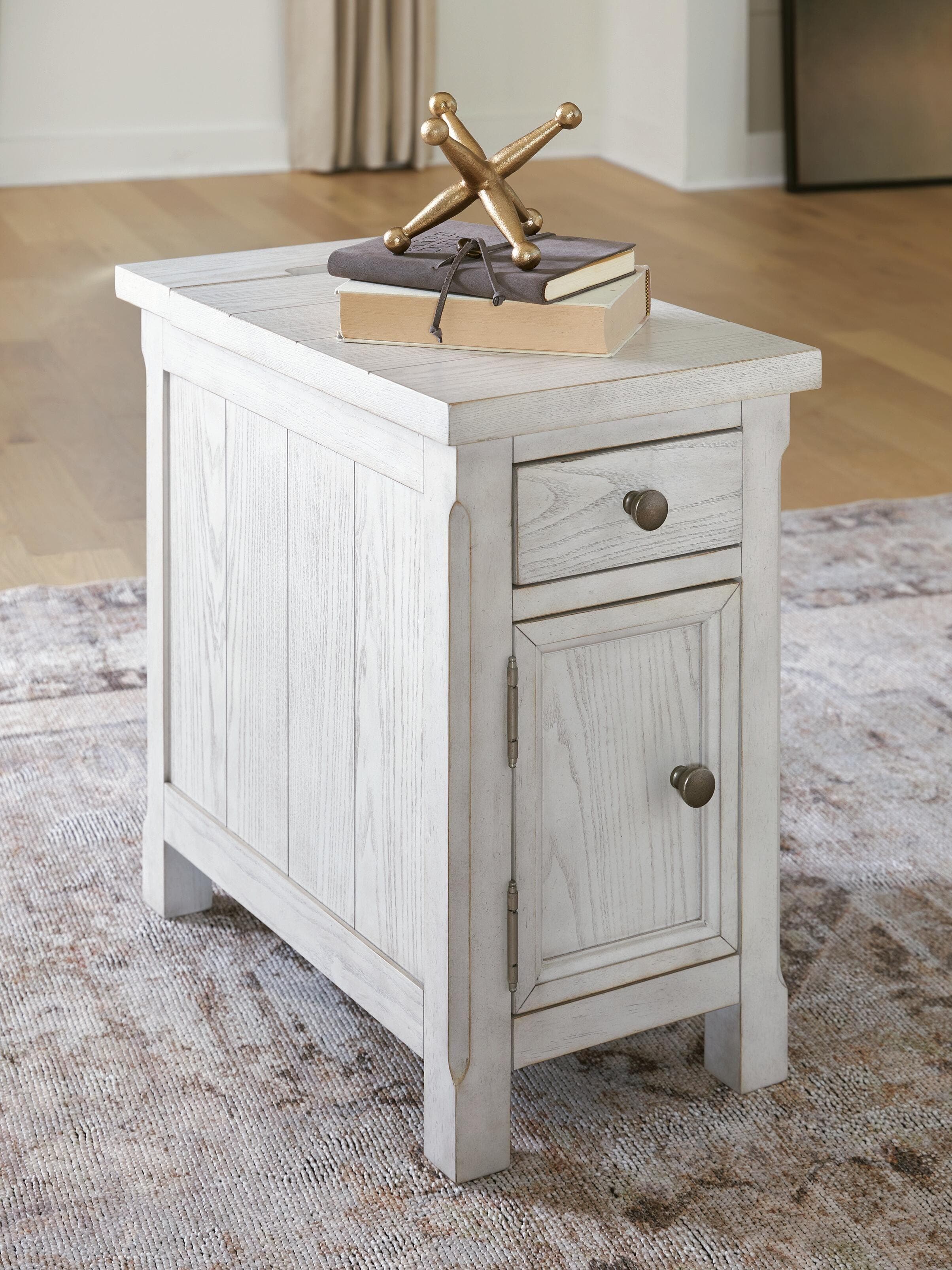 Robbinsdale Chairside End Table — White — view 2