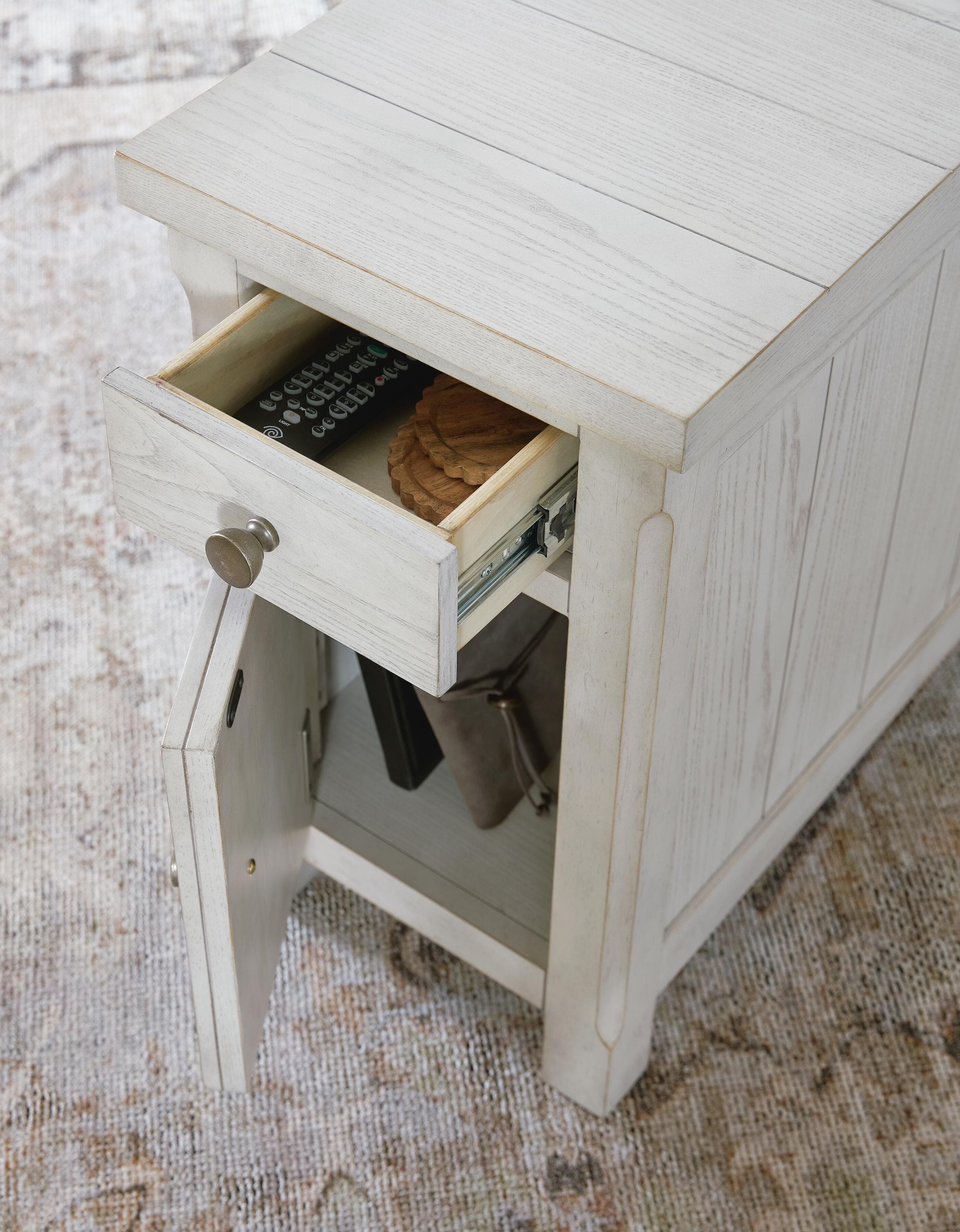 Robbinsdale Chairside End Table — White — view 6