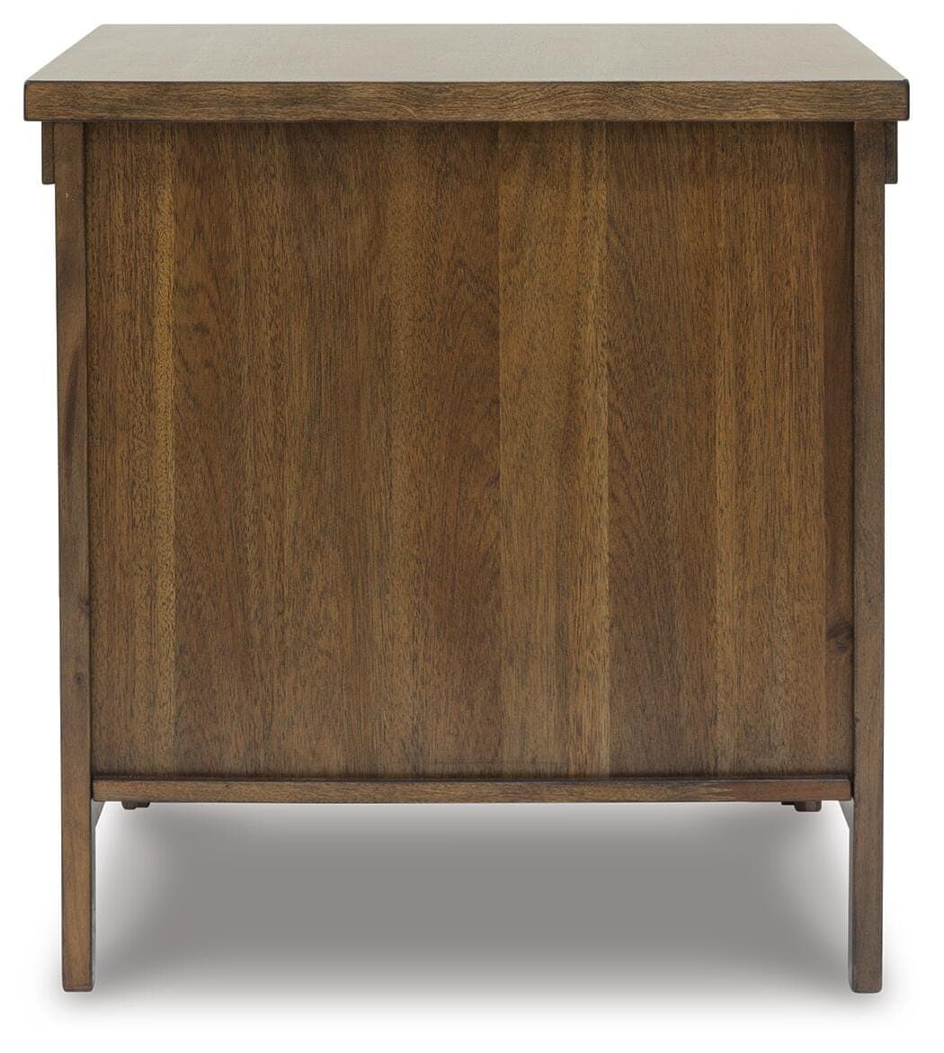 Moriville End Table — Brown/Beige — view 6