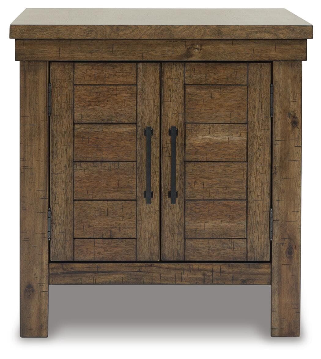 Moriville End Table — Brown/Beige — view 4