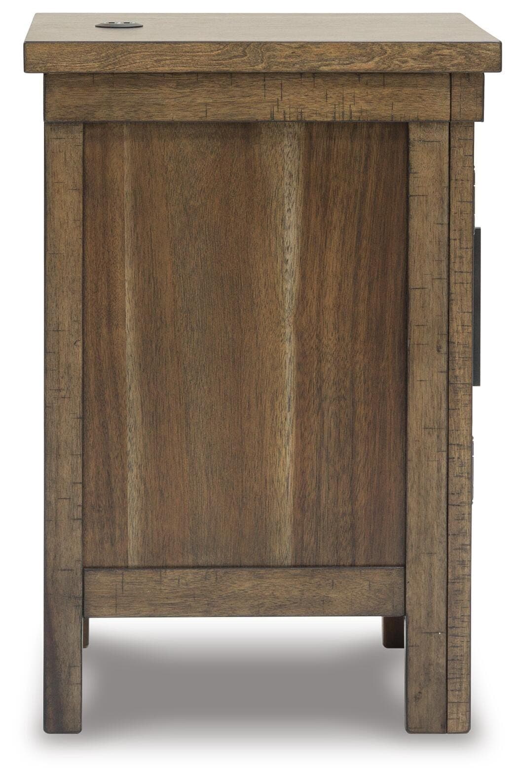 Moriville Chairside End Table — Brown/Beige — view 5