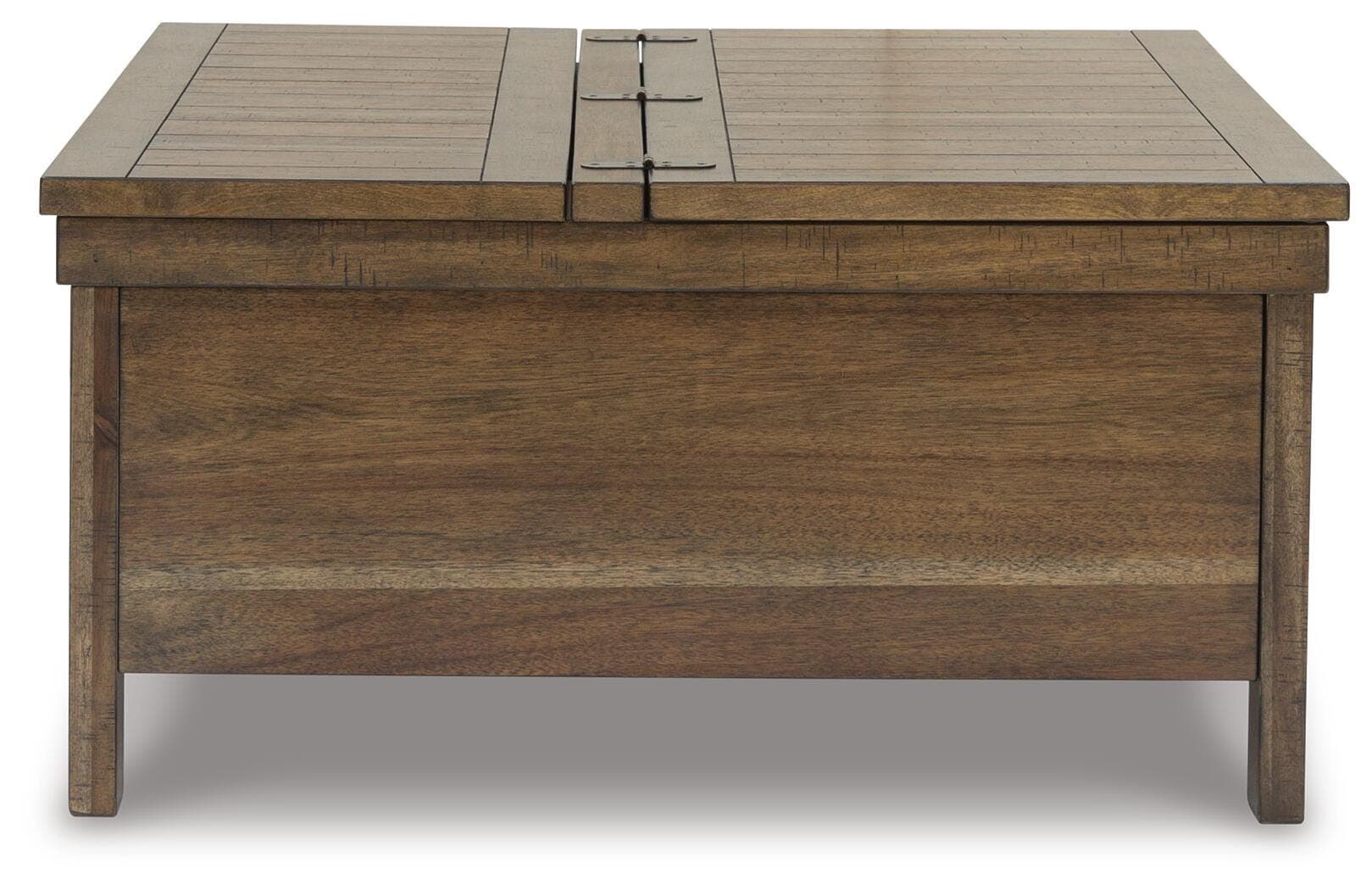 Moriville Lift-Top Coffee Table — Brown/Beige — view 4