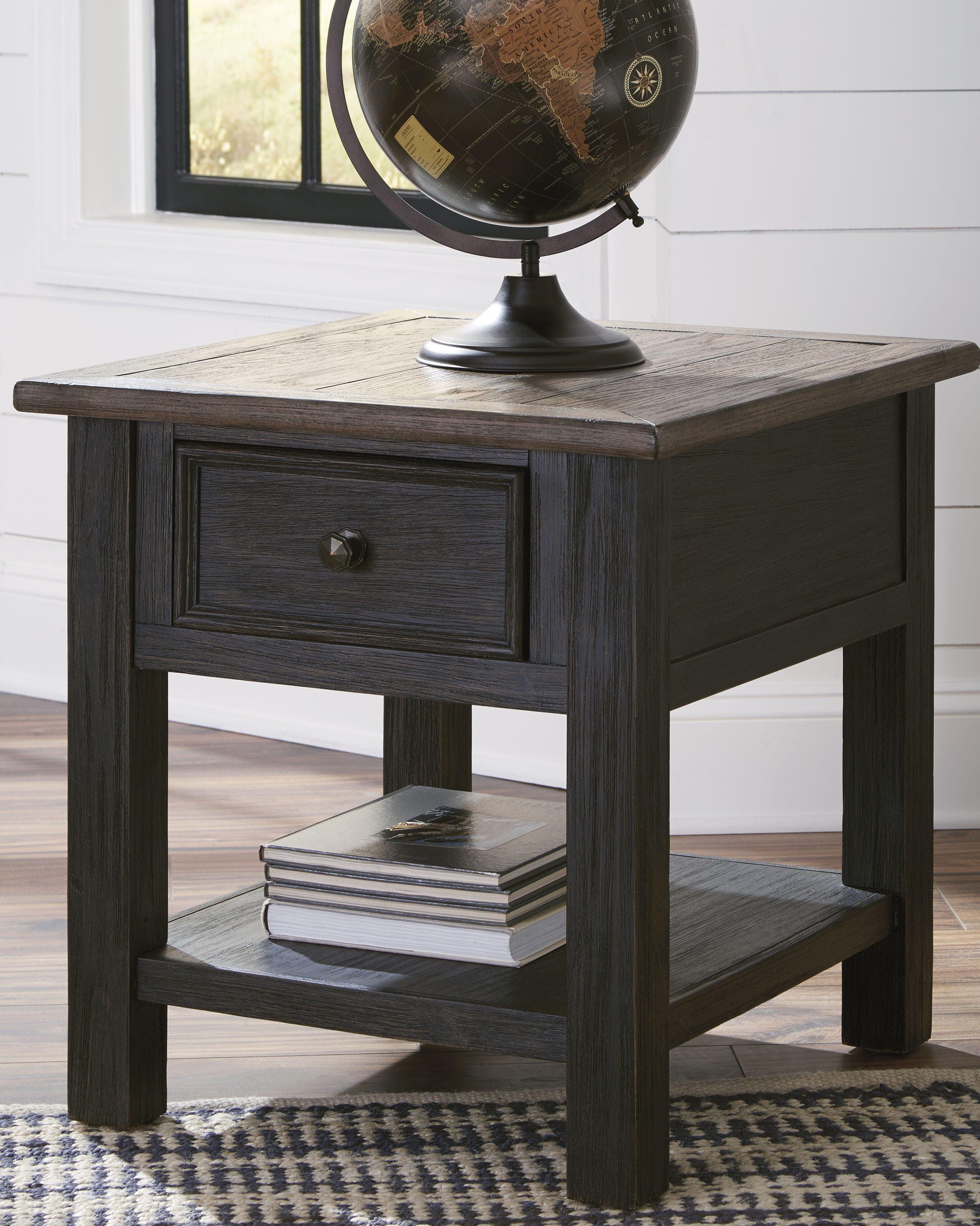Tyler Creek End Table — Brown/Beige — view 2