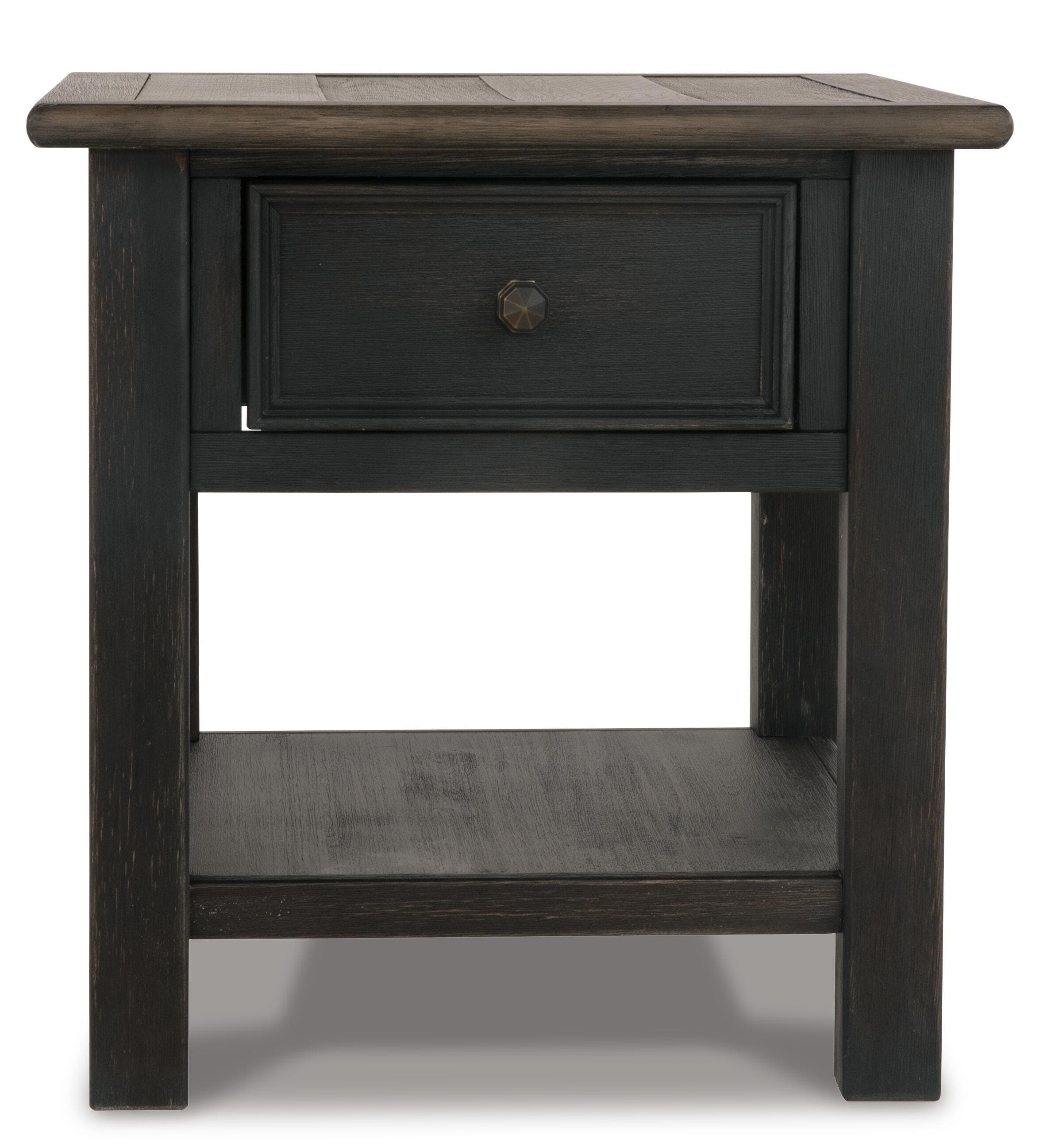 Tyler Creek End Table — Brown/Beige — view 3