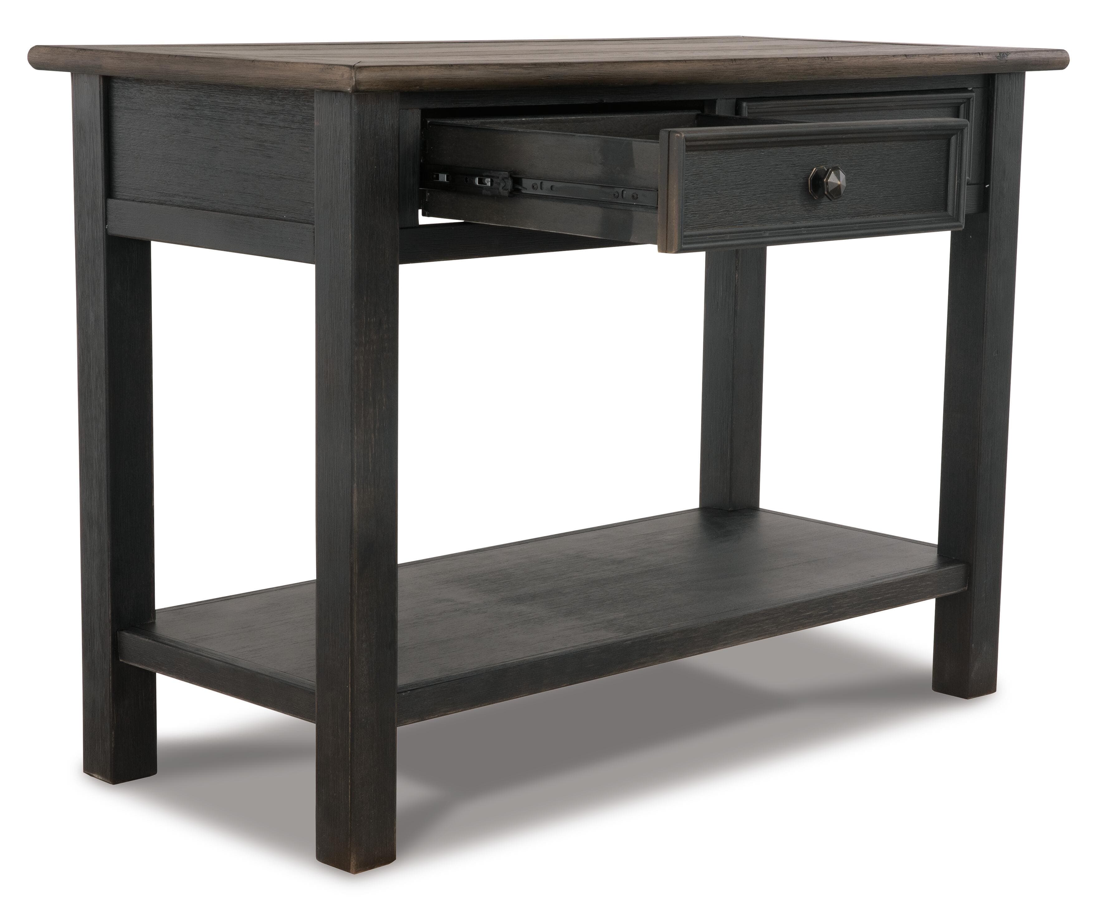 Tyler Creek Sofa/Console Table — Brown/Beige — view 3