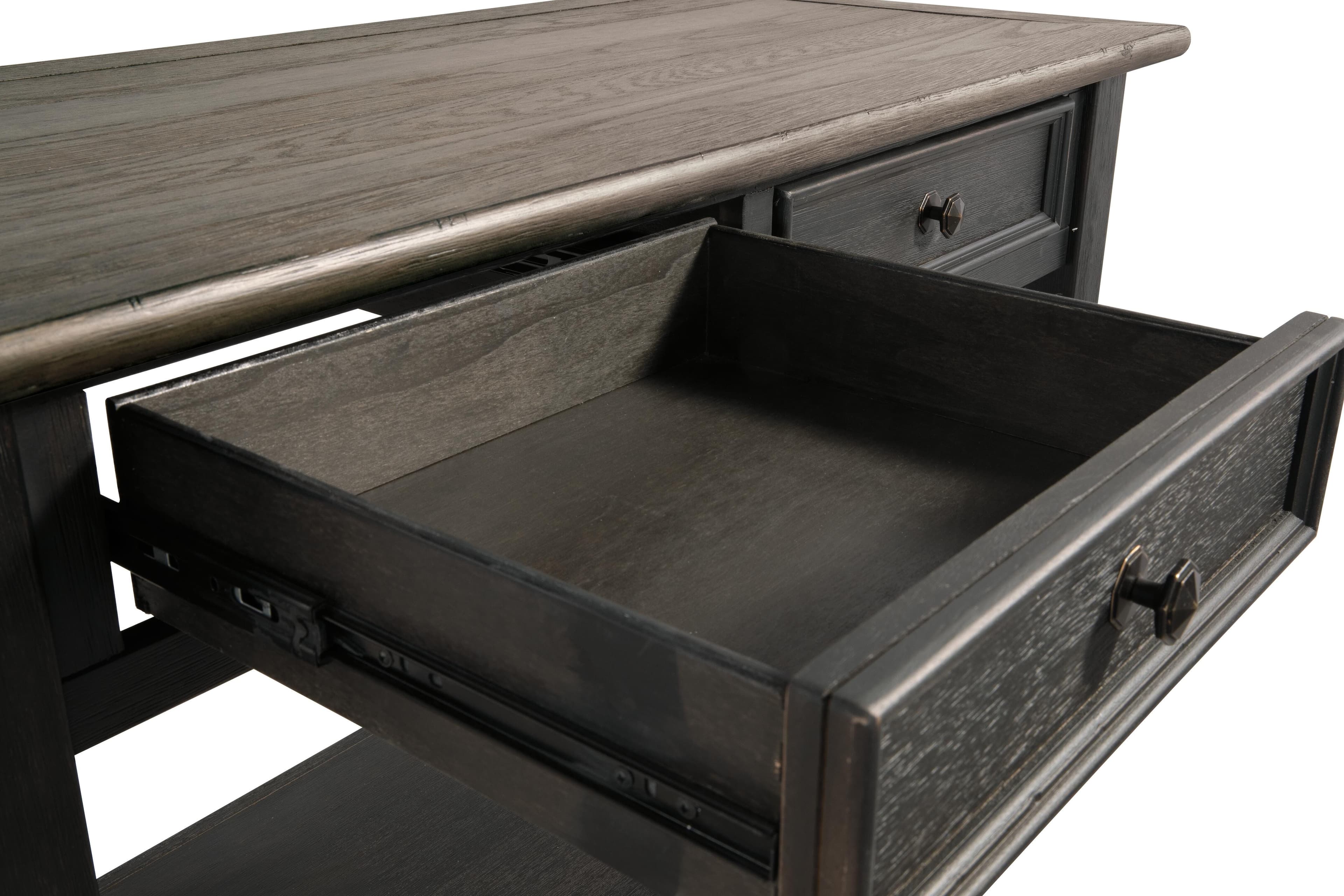 Tyler Creek Sofa/Console Table — Brown/Beige — view 7