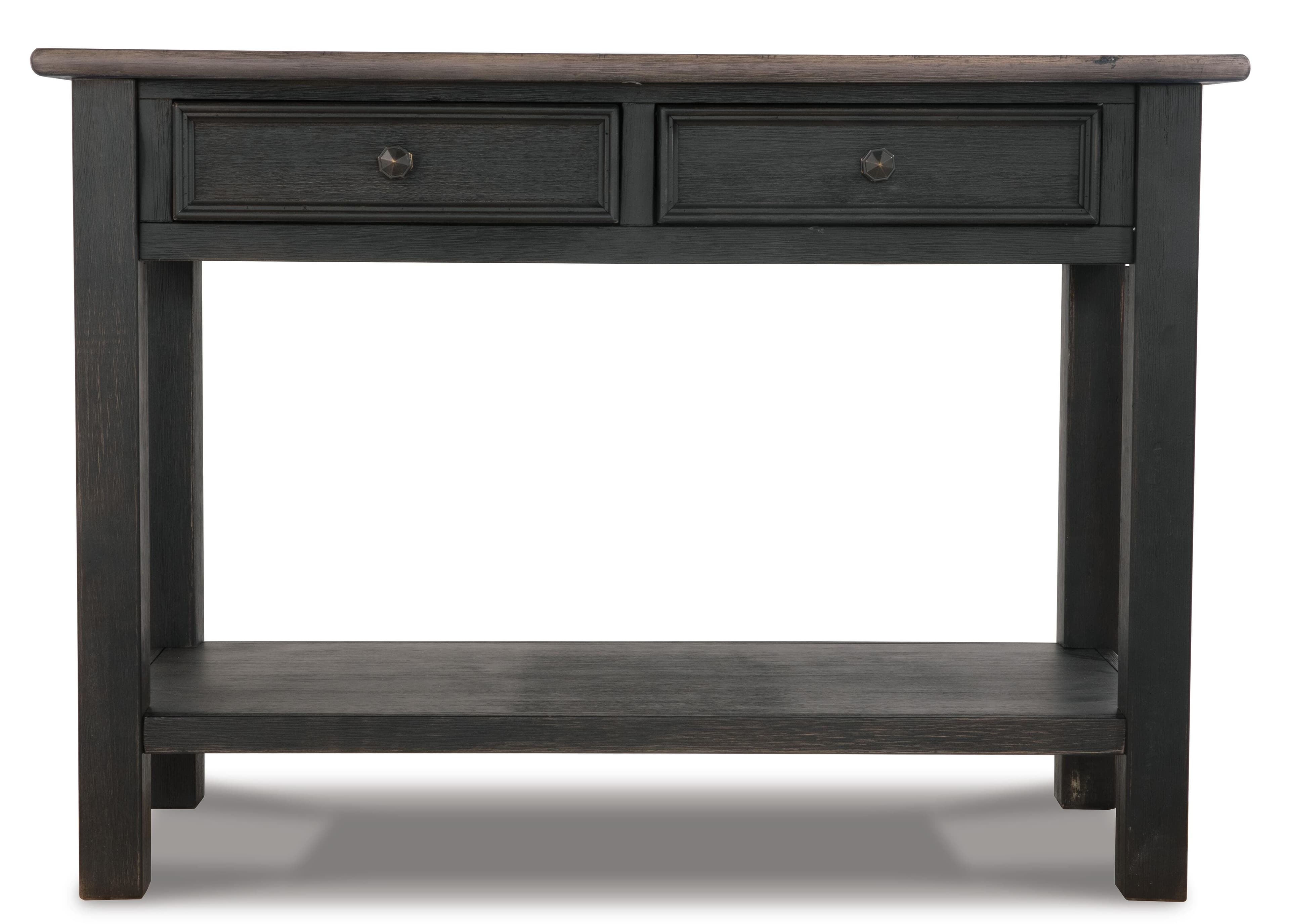 Tyler Creek Sofa/Console Table — Brown/Beige — view 4