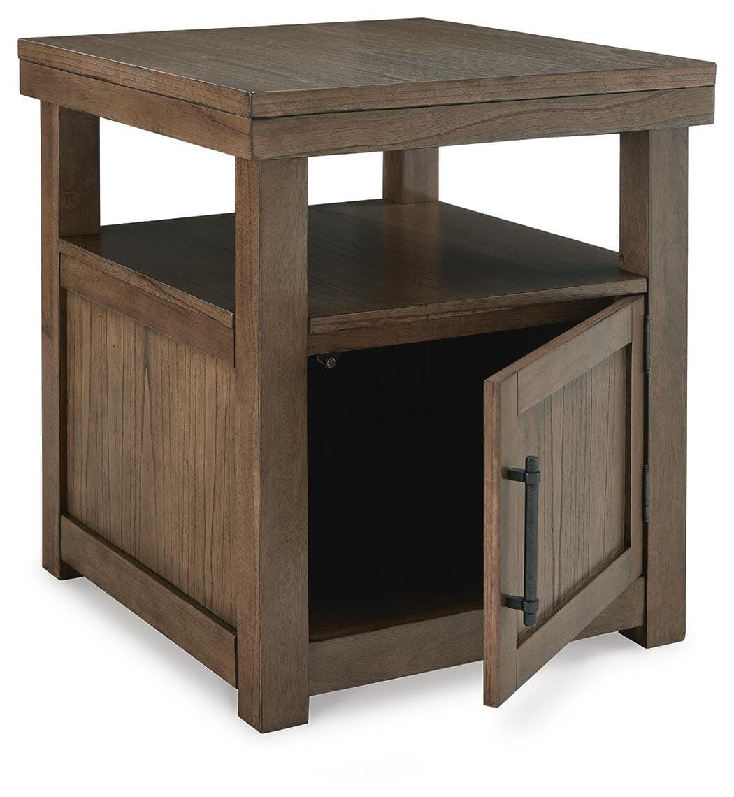 Boardernest End Table — Brown/Beige — view 3
