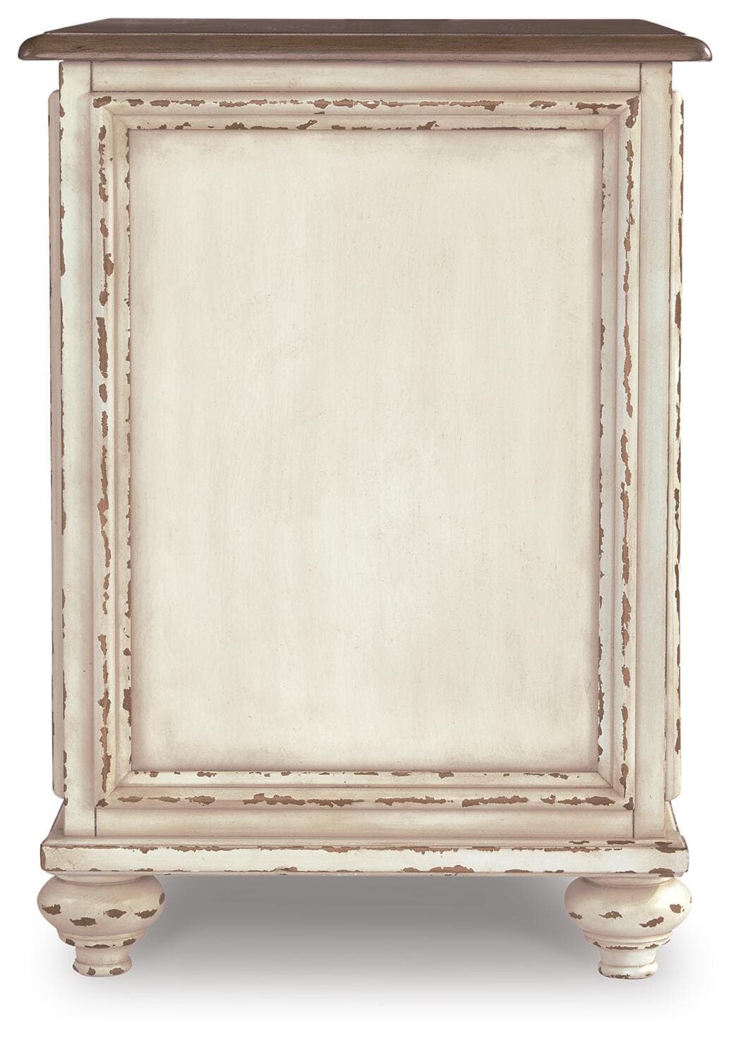Realyn Chairside End Table — White & Brown/Beige — view 6