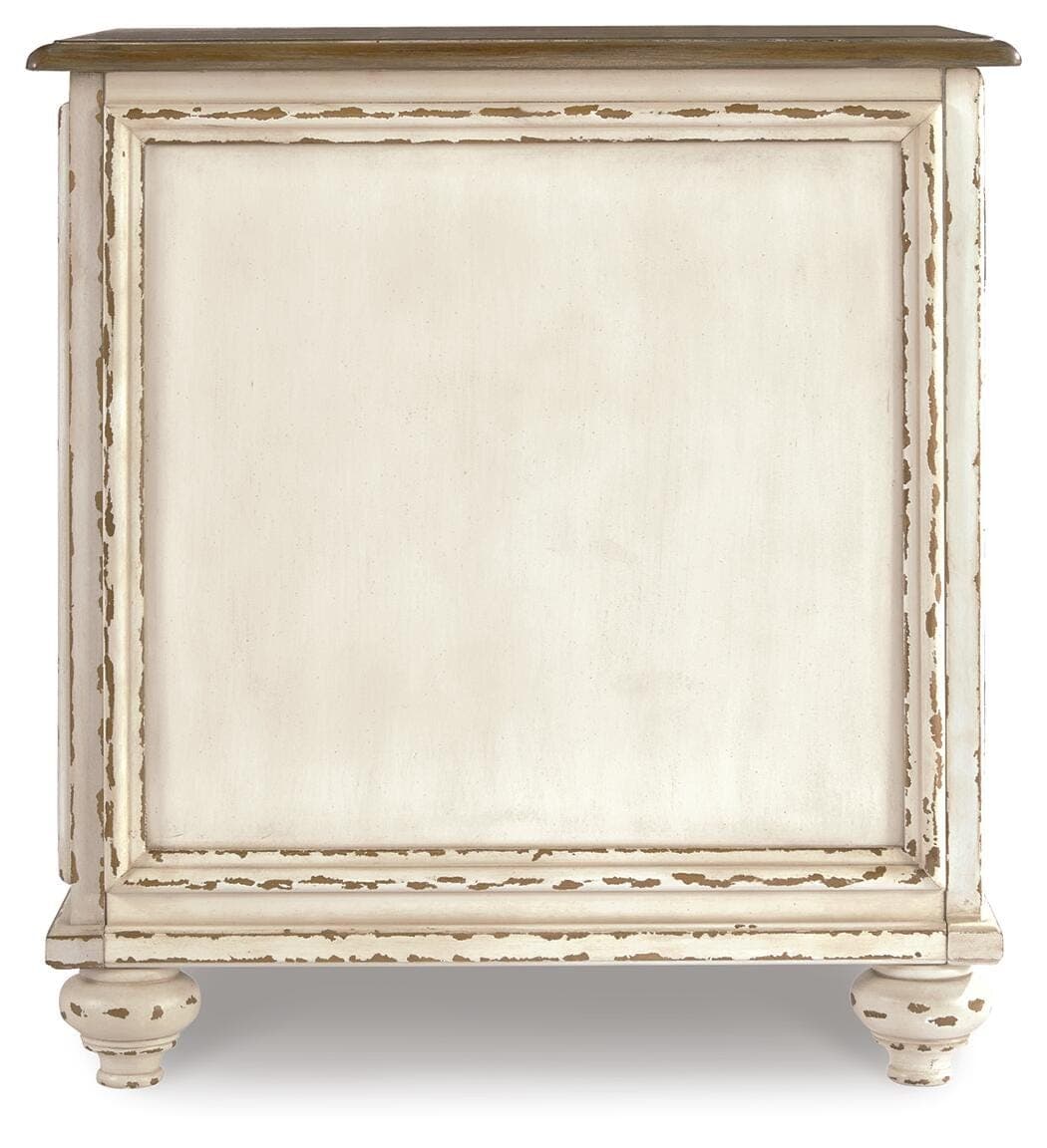 Realyn Chairside End Table — White & Brown/Beige — view 5