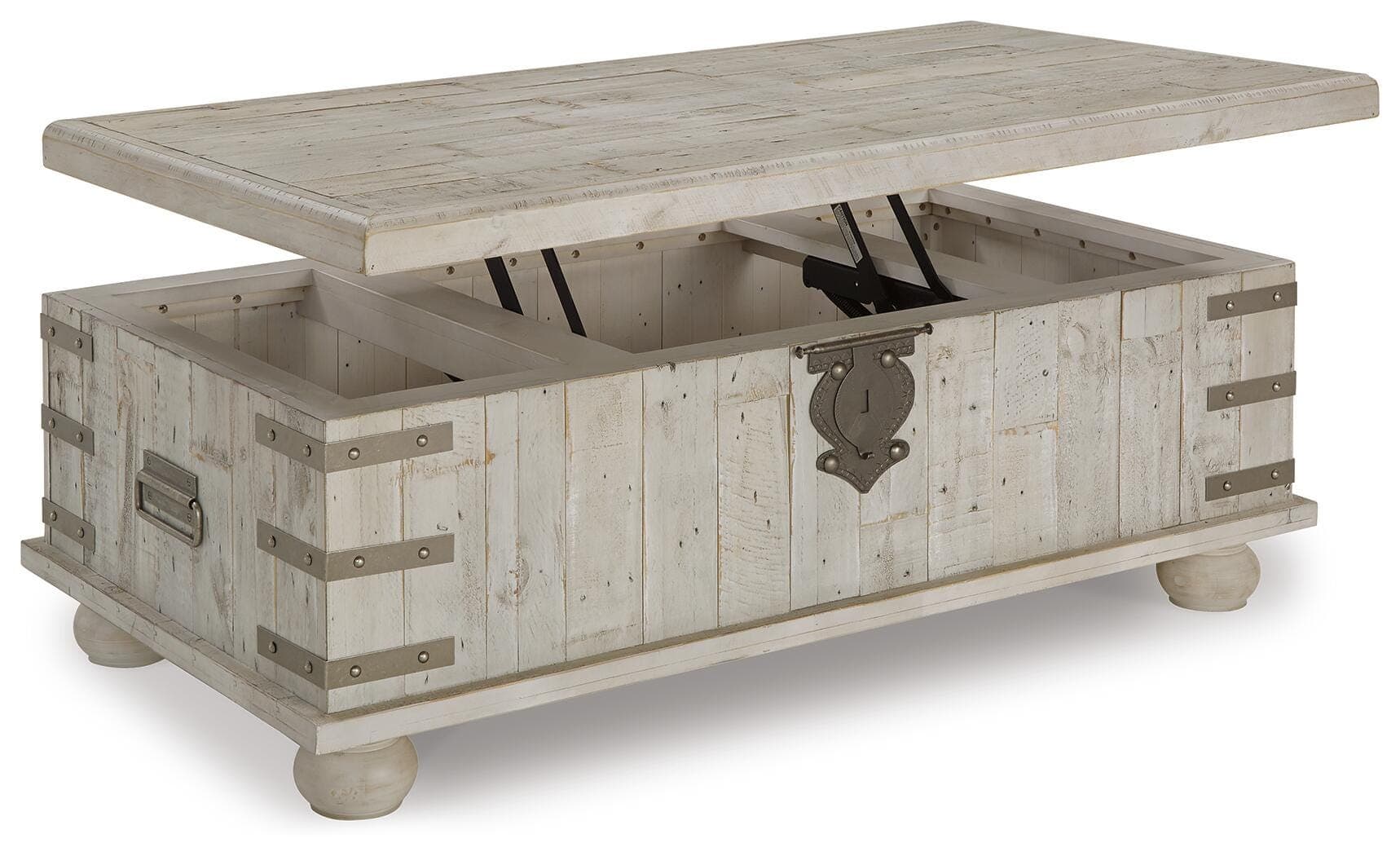 Carynhurst Coffee Table with Lift Top — White — view 3