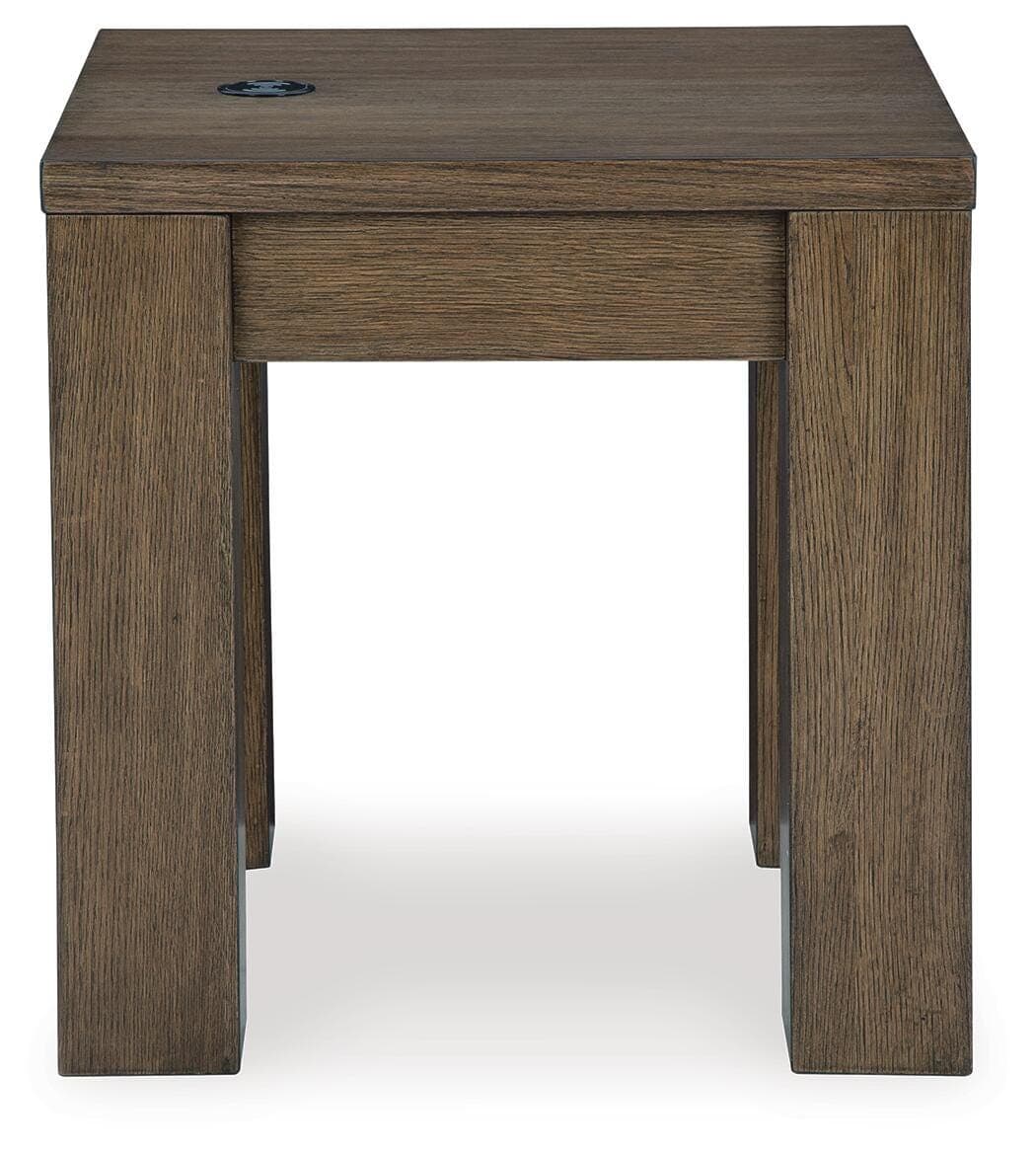 Rosswain End Table — Brown/Beige — view 4