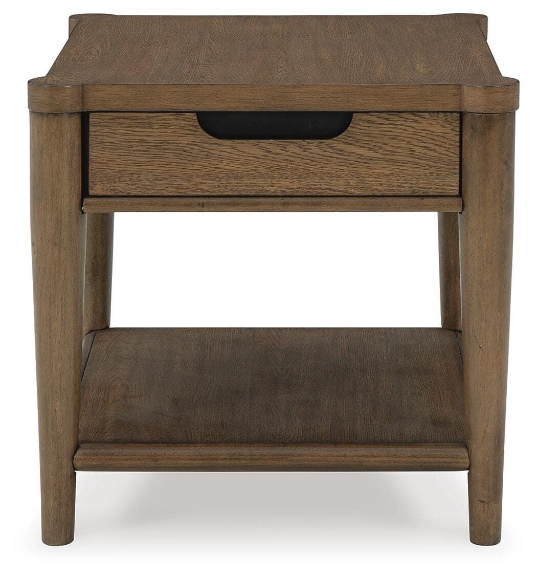 Roanhowe End Table — Brown/Beige — view 4