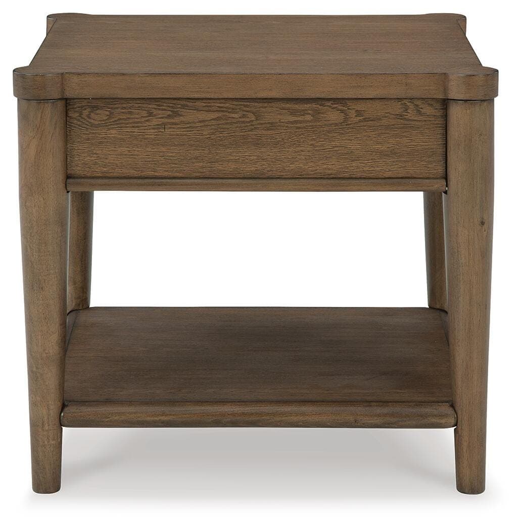 Roanhowe End Table — Brown/Beige — view 5