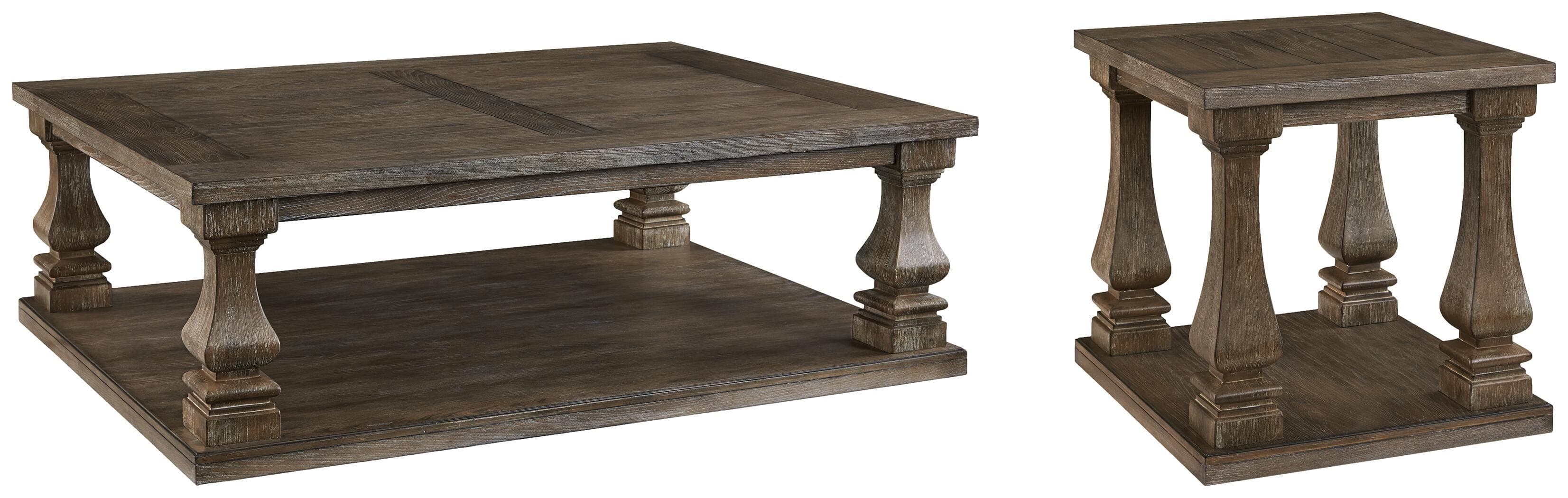 Johnelle Coffee Table — Brown/Beige — view 6