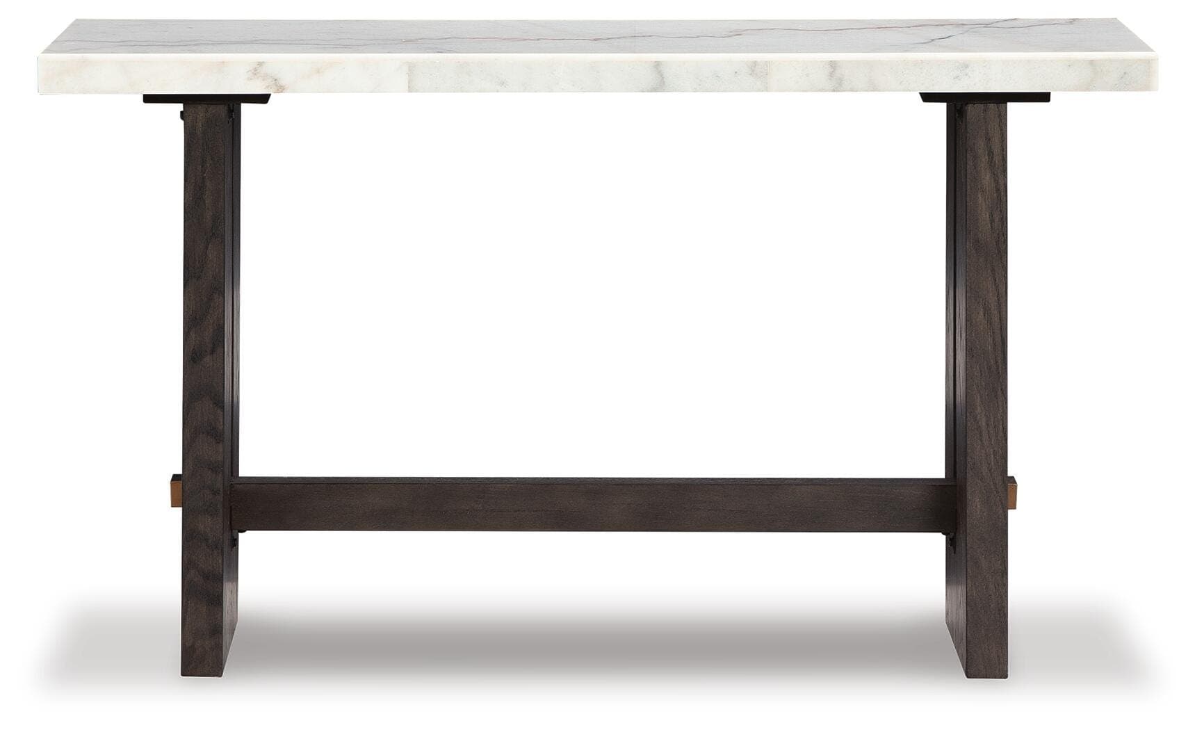 Burkhaus Sofa Table — White & Brown/Beige — view 3