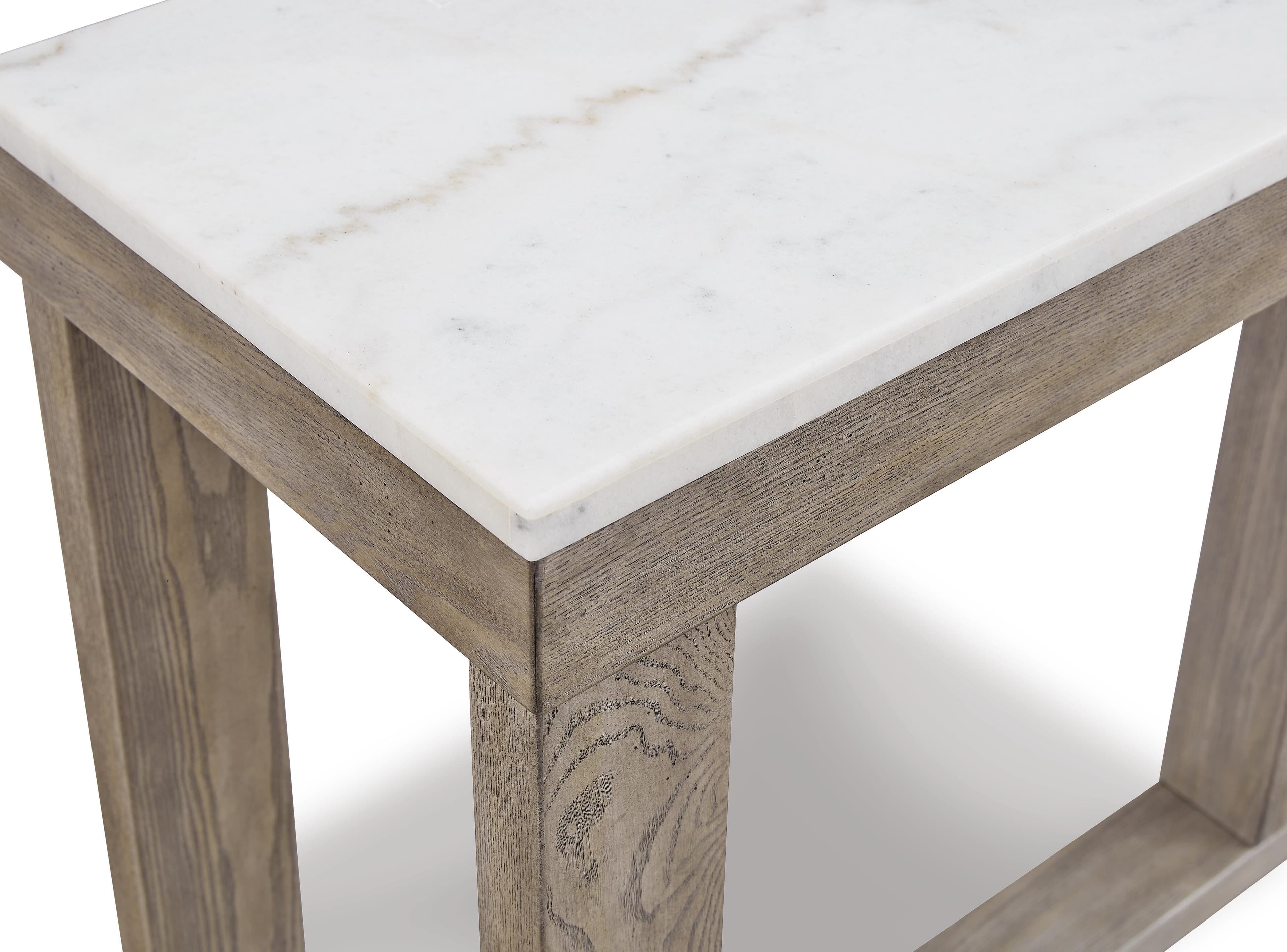 Loyaska Sofa Table — White & Brown/Beige — view 6