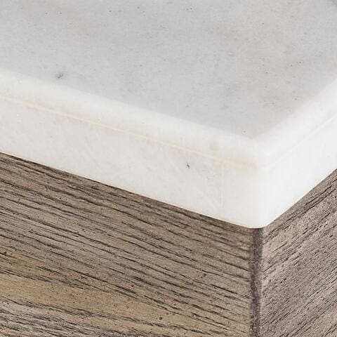 Loyaska End Table — White & Brown/Beige — view 7