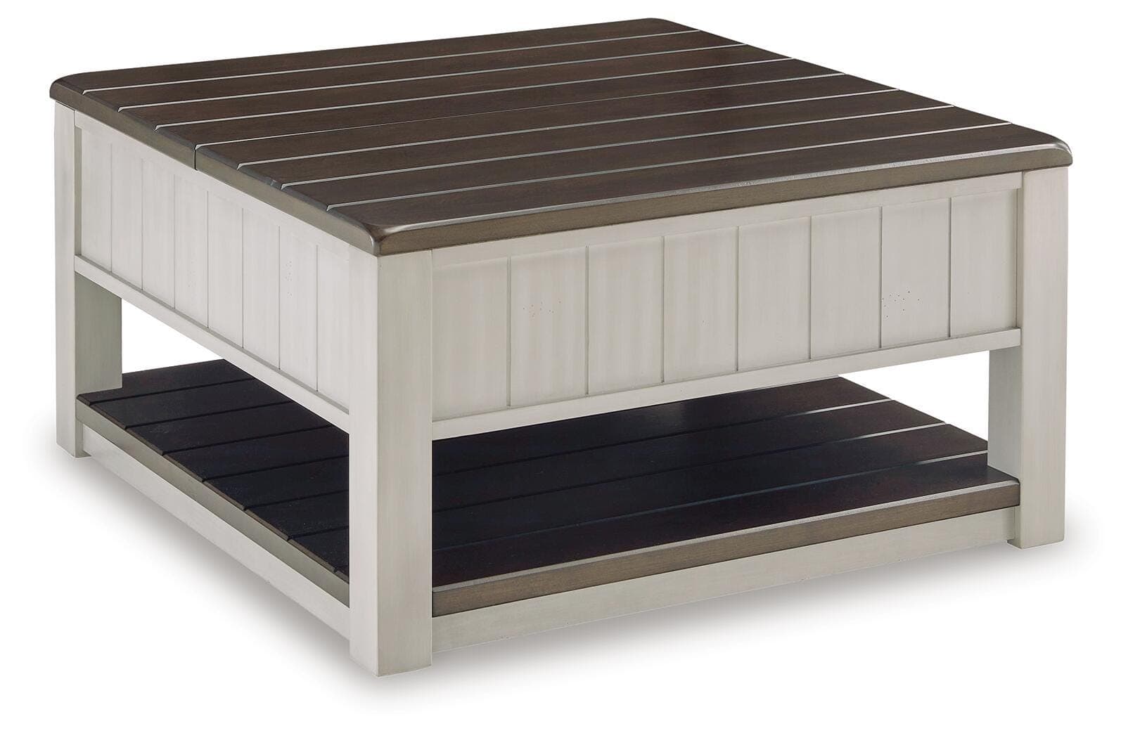 Darborn Lift-Top Coffee Table — Black/Gray & Brown/Beige — view 6