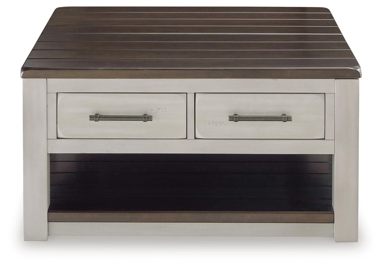 Darborn Lift-Top Coffee Table — Black/Gray & Brown/Beige — view 4