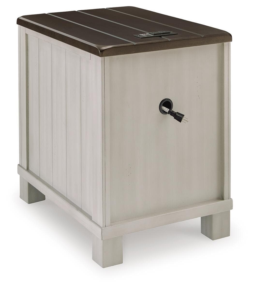 Darborn Chairside End Table — Black/Gray & Brown/Beige — view 6