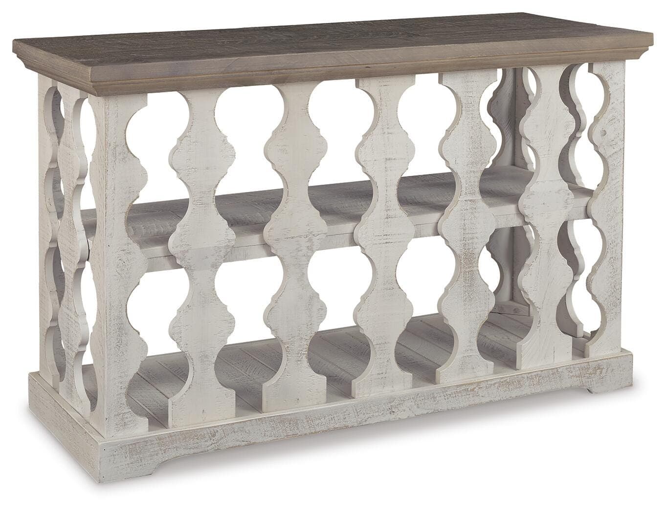 Havalance Sofa/Console Table — White & Brown/Beige — view 3